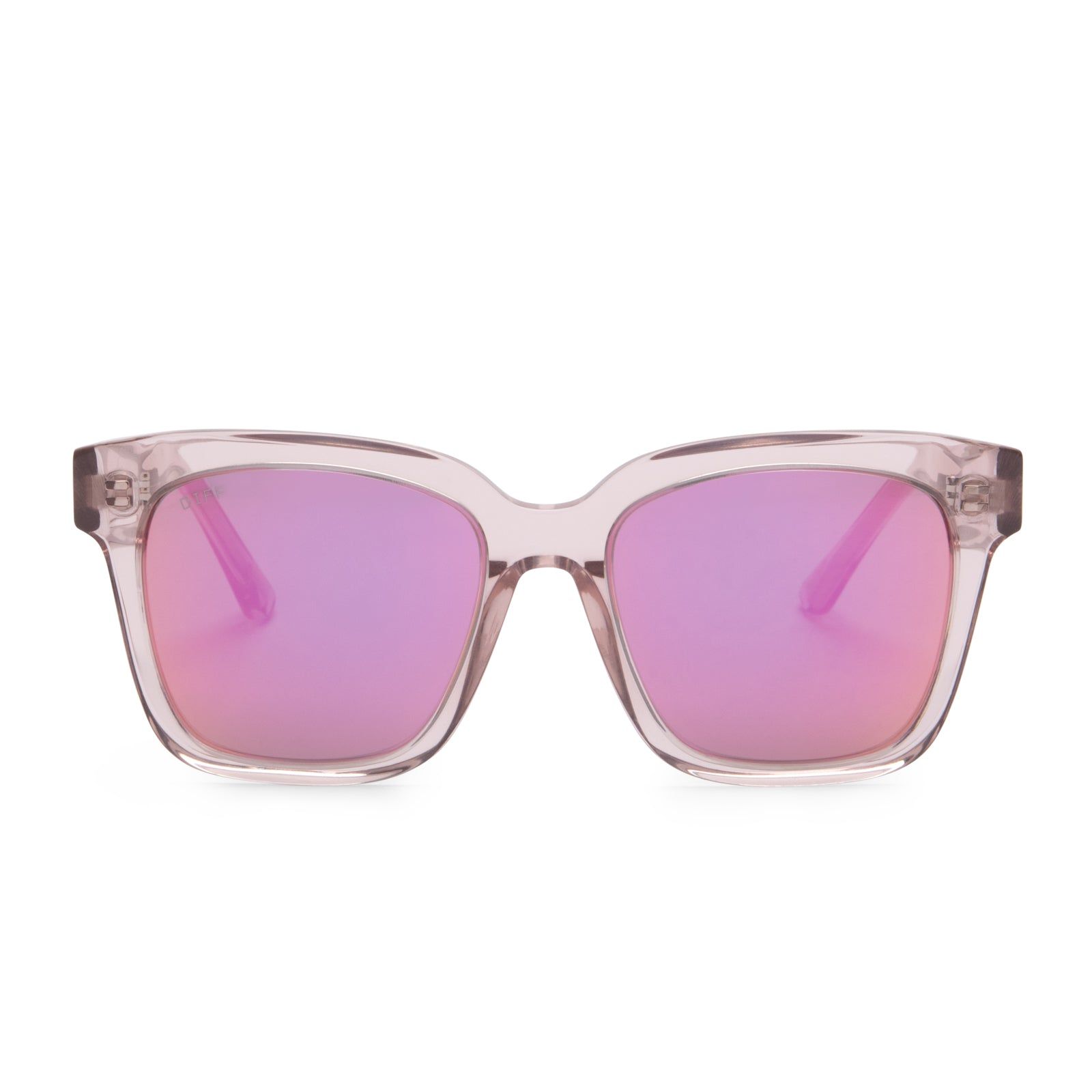 LIL BELLA II - LIGHT PINK CRYSTAL + WINE GRADIENT sold by Diff Eyewear