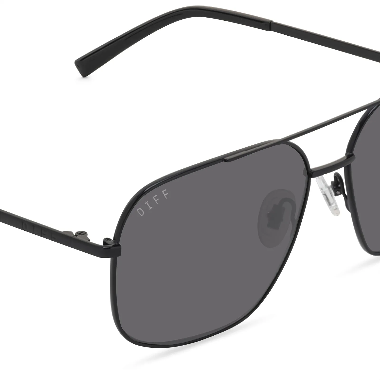 JONAS - BLACK + GREY POLARIZED SUNGLASSES sold by Diff Eyewear product image thumbnail 4