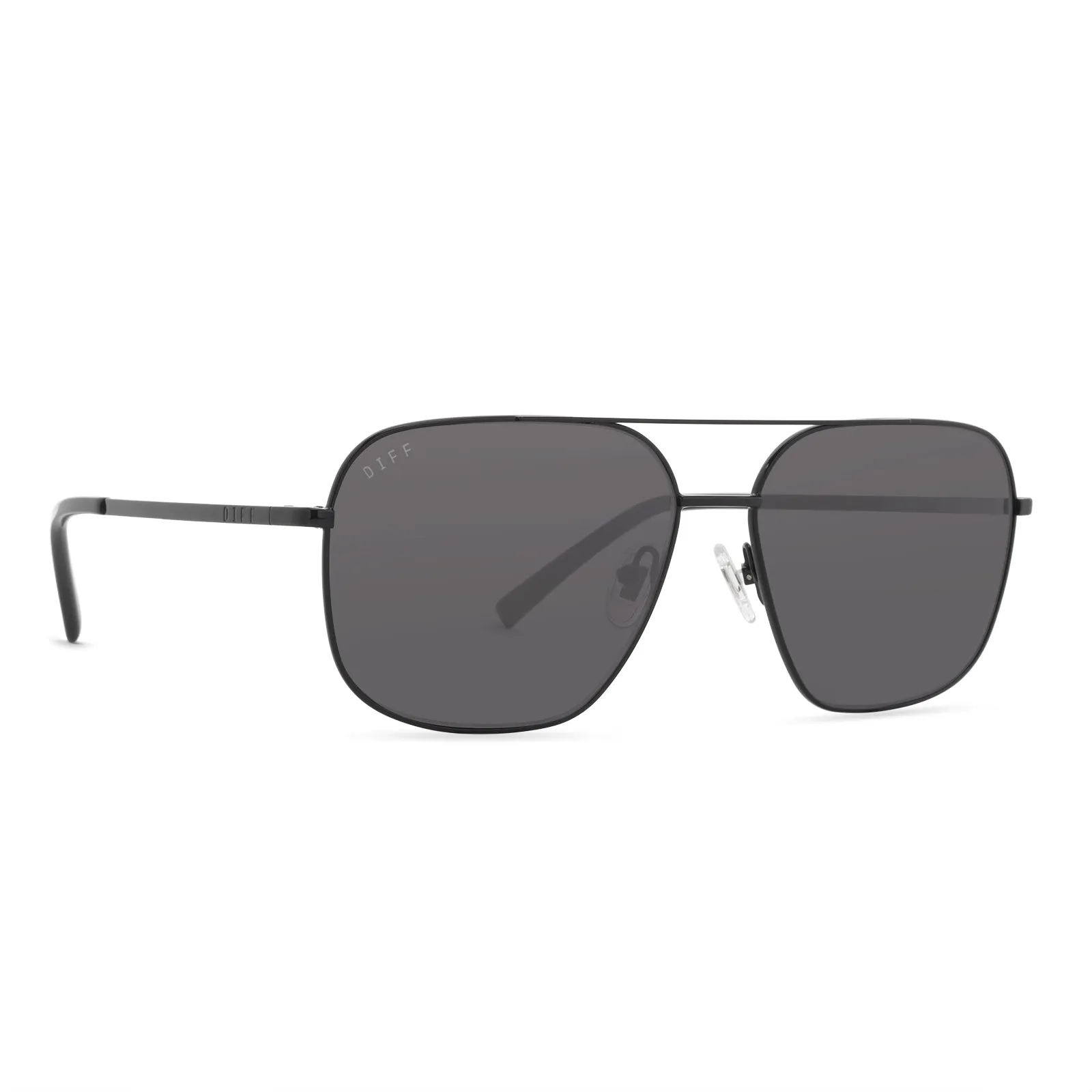 JONAS - BLACK + GREY POLARIZED SUNGLASSES sold by Diff Eyewear product image thumbnail 2