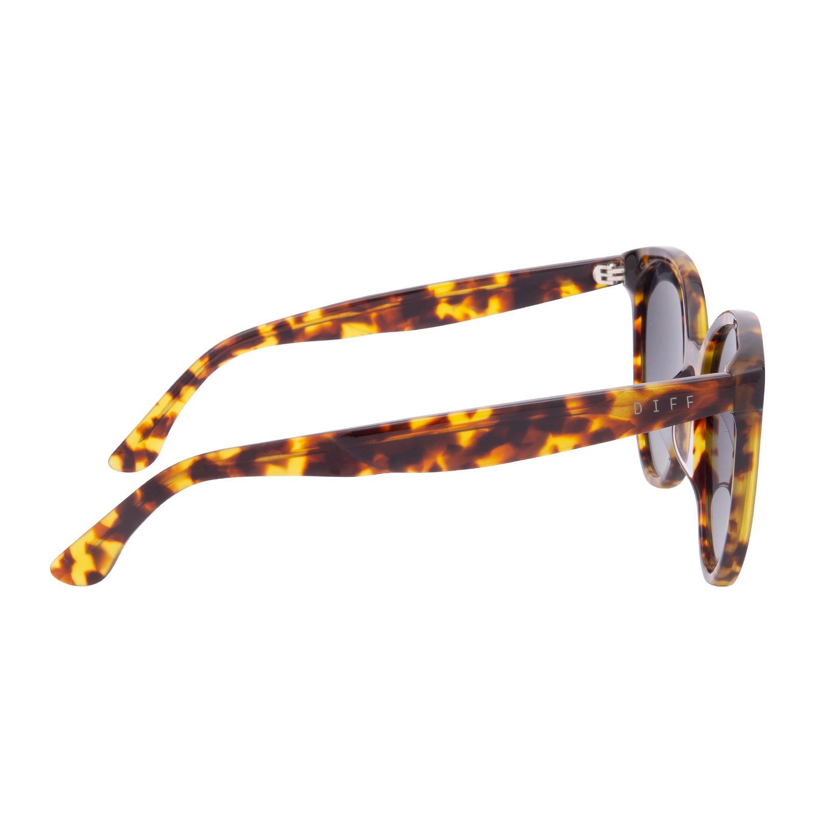 COSMO - AMBER TORTOISE + STEEL GRADIENT + POLARIZED SUNGLASSES sold by Diff Eyewear product image thumbnail 3