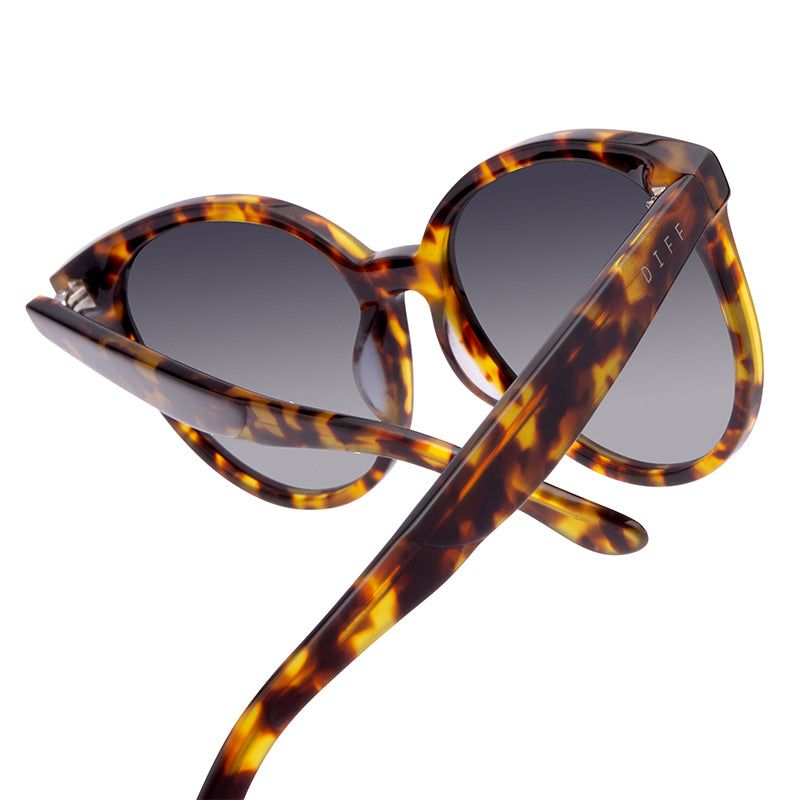 COSMO - AMBER TORTOISE + STEEL GRADIENT + POLARIZED SUNGLASSES sold by Diff Eyewear product image thumbnail 5
