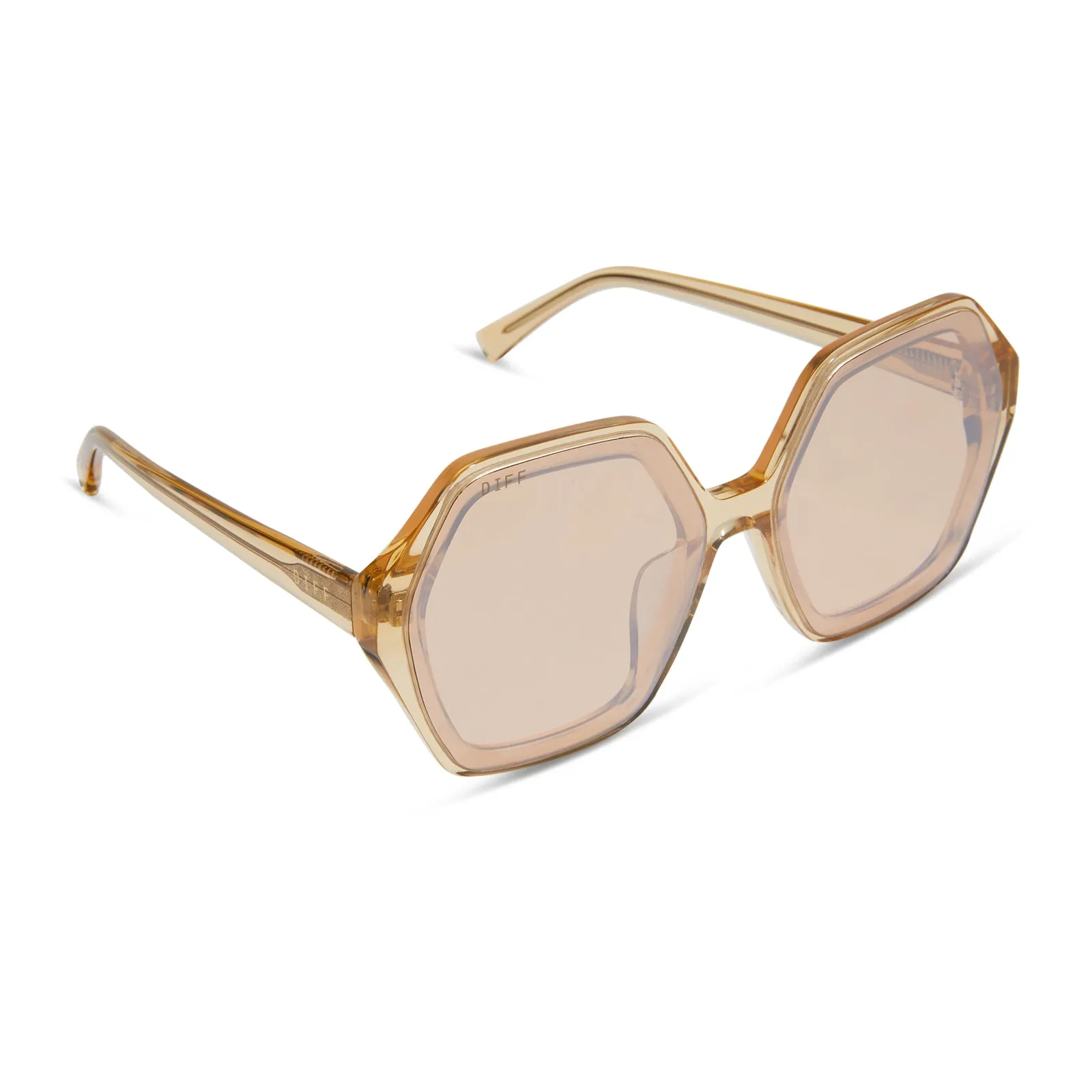 GIGI - HONEY CRYSTAL + HONEY CRYSTAL FLASH SUNGLASSES sold by Diff Eyewear product image thumbnail 2