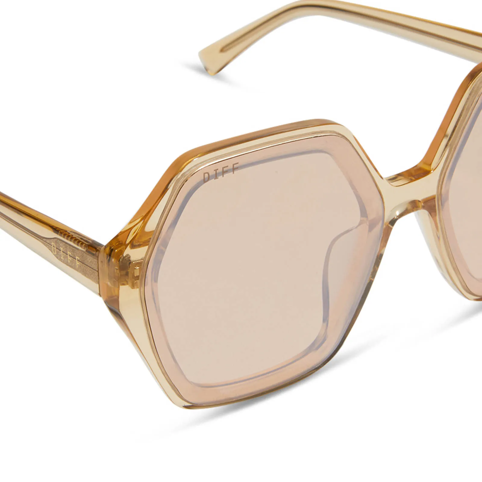 GIGI - HONEY CRYSTAL + HONEY CRYSTAL FLASH SUNGLASSES sold by Diff Eyewear product image thumbnail 4