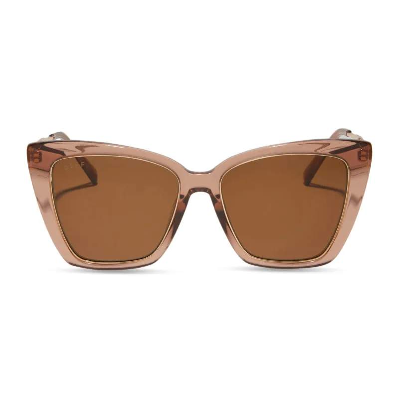 BECKY IV - CAFÉ OLE + BROWN SUNGLASSES sold by Diff Eyewear