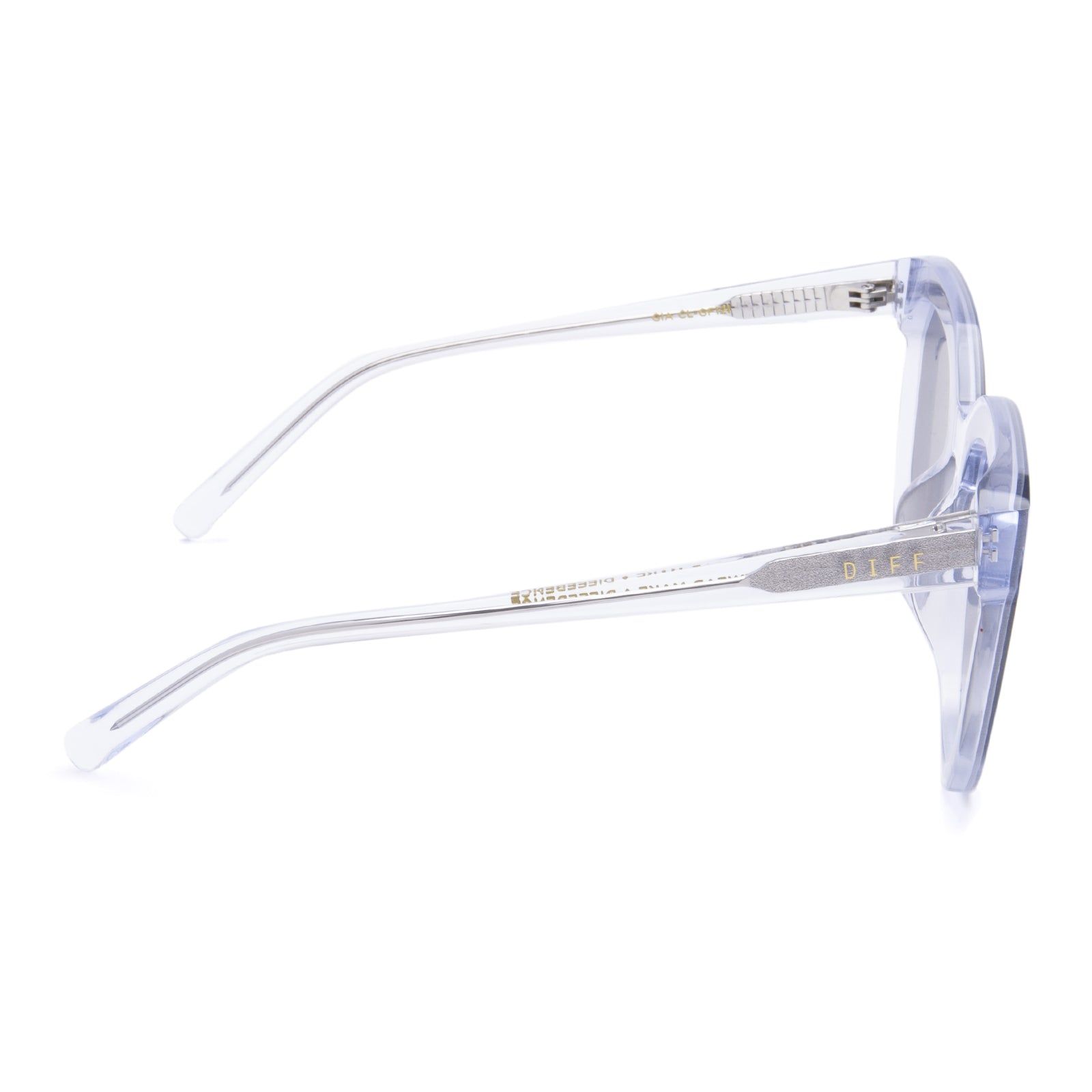 GIA - CLEAR CRYSTAL + GREY MIRROR SUNGLASSES sold by Diff Eyewear product image thumbnail 4
