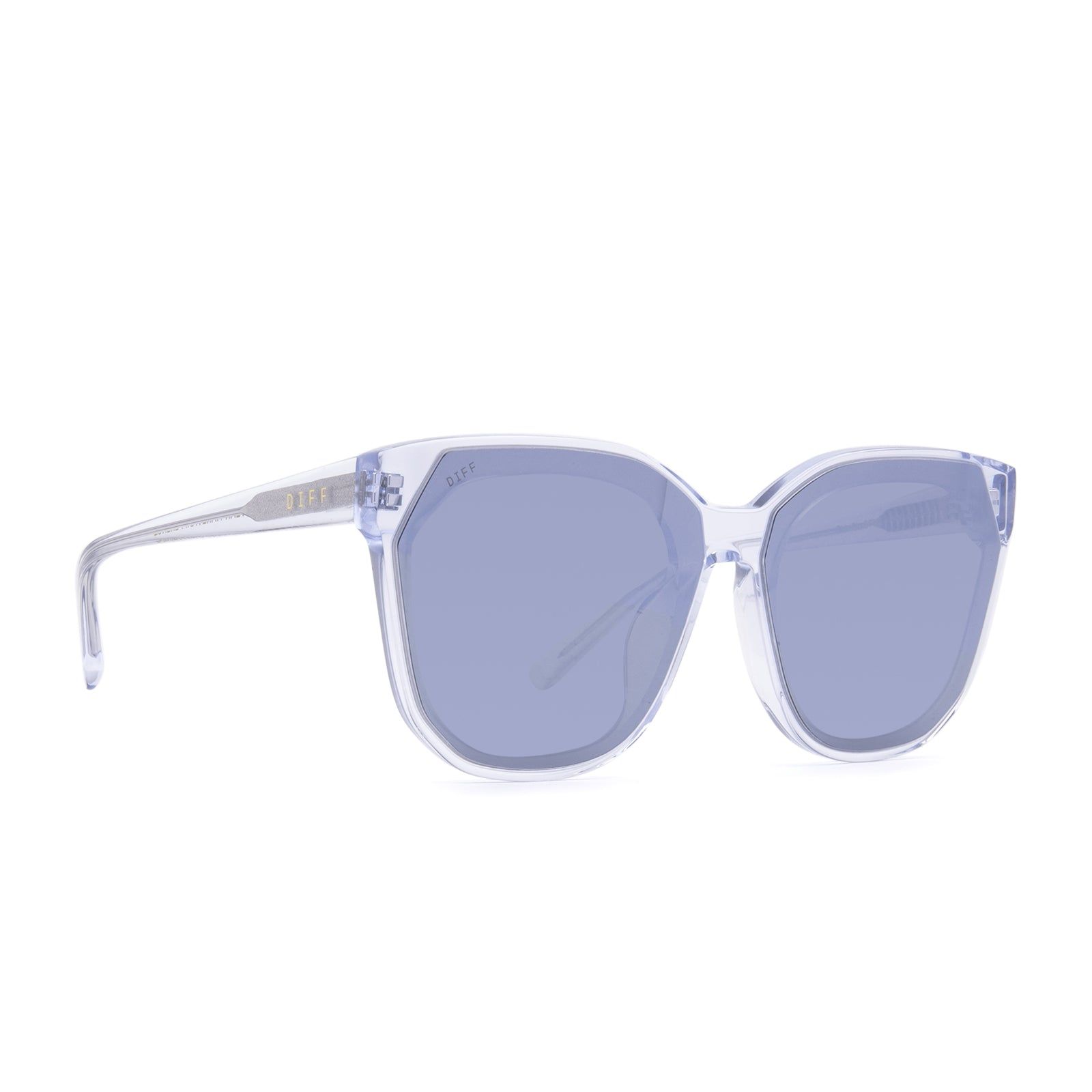 GIA - CLEAR CRYSTAL + GREY MIRROR SUNGLASSES sold by Diff Eyewear product image thumbnail 2