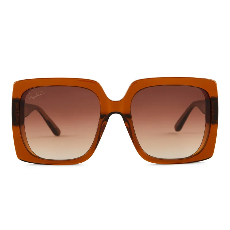 PATRICIA NASH - JACKIE + COGNAC CRYSTAL + BROWN GRADIENT SUNGLASSES sold by Diff Eyewear