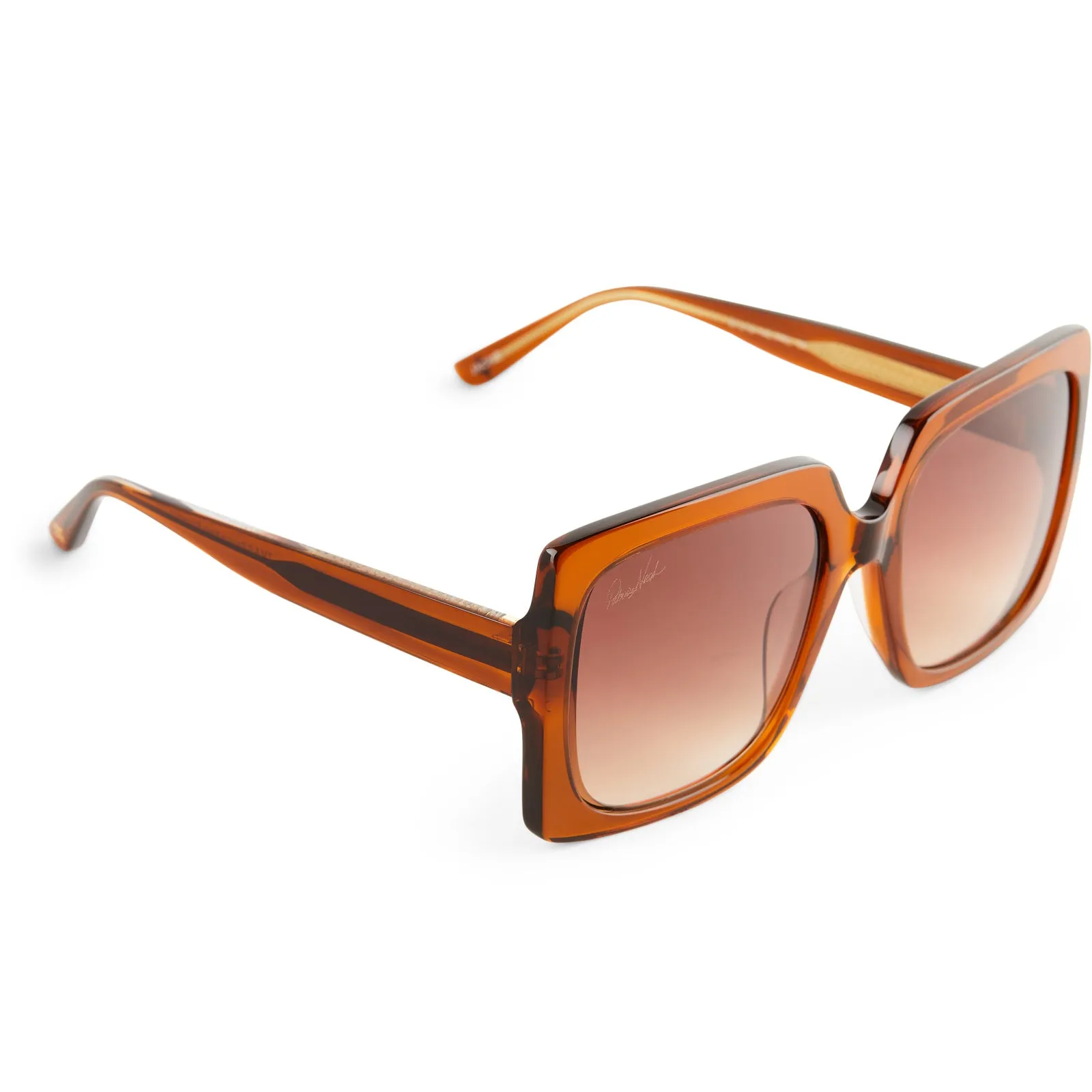 PATRICIA NASH - JACKIE + COGNAC CRYSTAL + BROWN GRADIENT SUNGLASSES sold by Diff Eyewear product image thumbnail 4