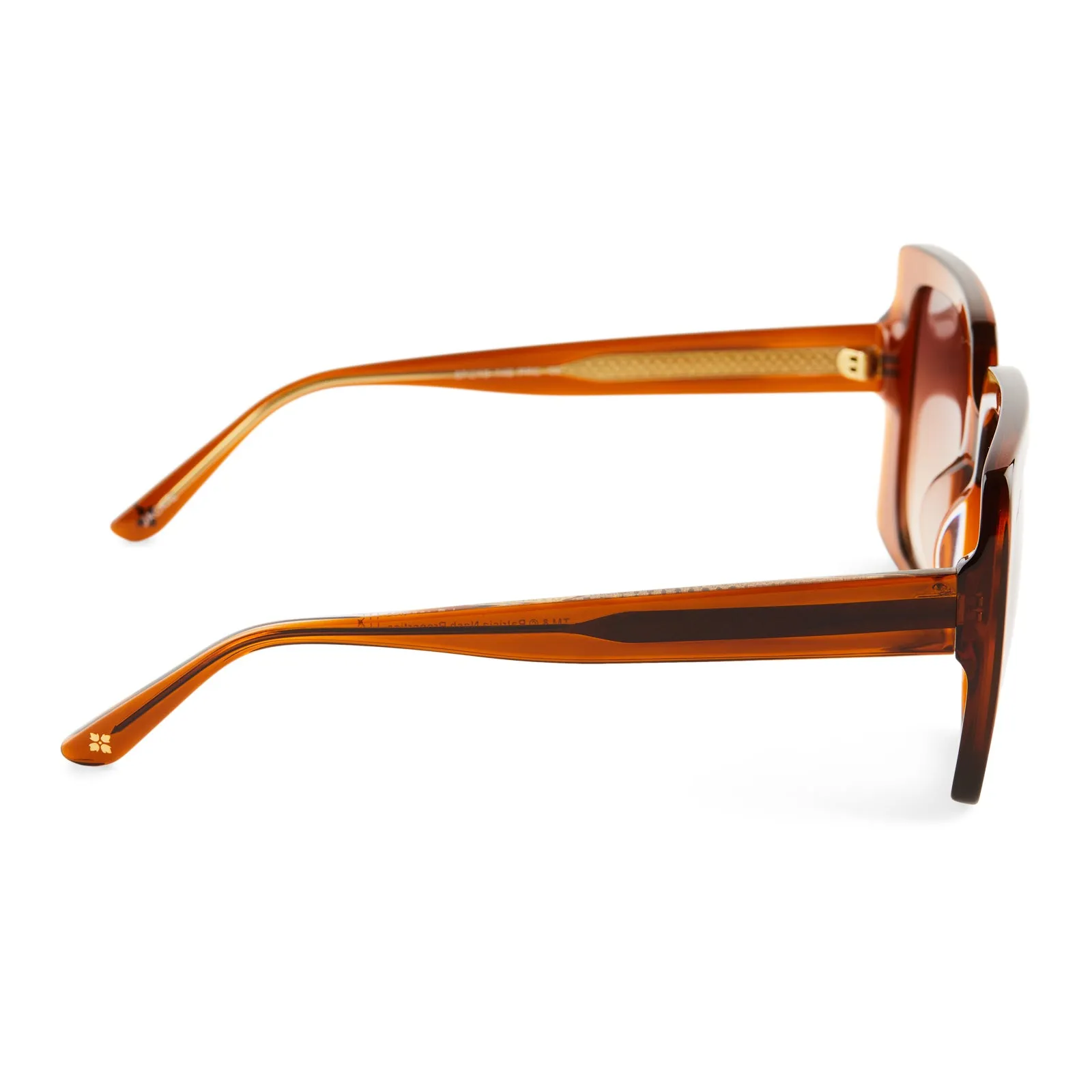 PATRICIA NASH - JACKIE + COGNAC CRYSTAL + BROWN GRADIENT SUNGLASSES sold by Diff Eyewear product image thumbnail 3