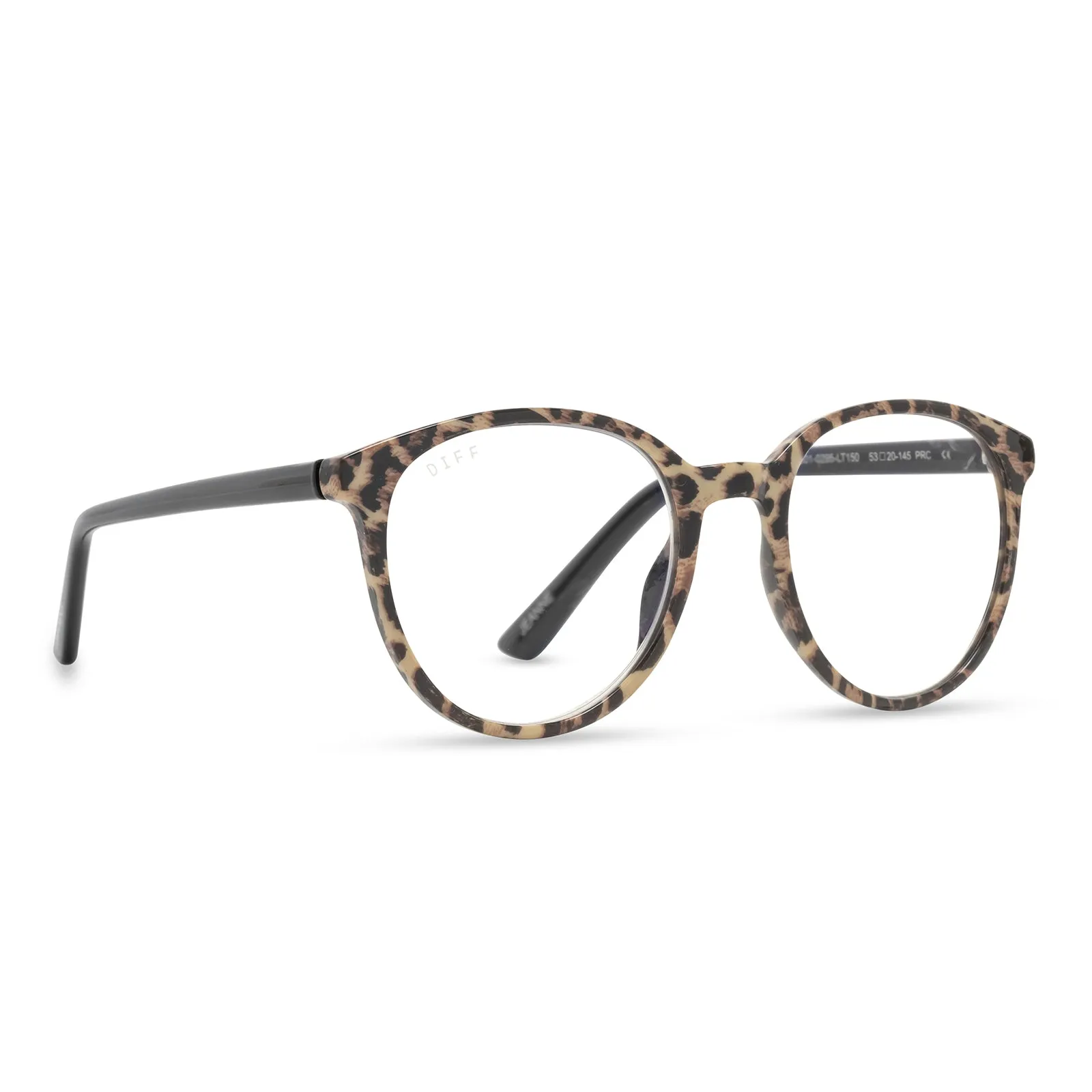 JEANNE - LEOPARD TORTOISE + BLUE LIGHT READERS sold by Diff Eyewear product image thumbnail 5