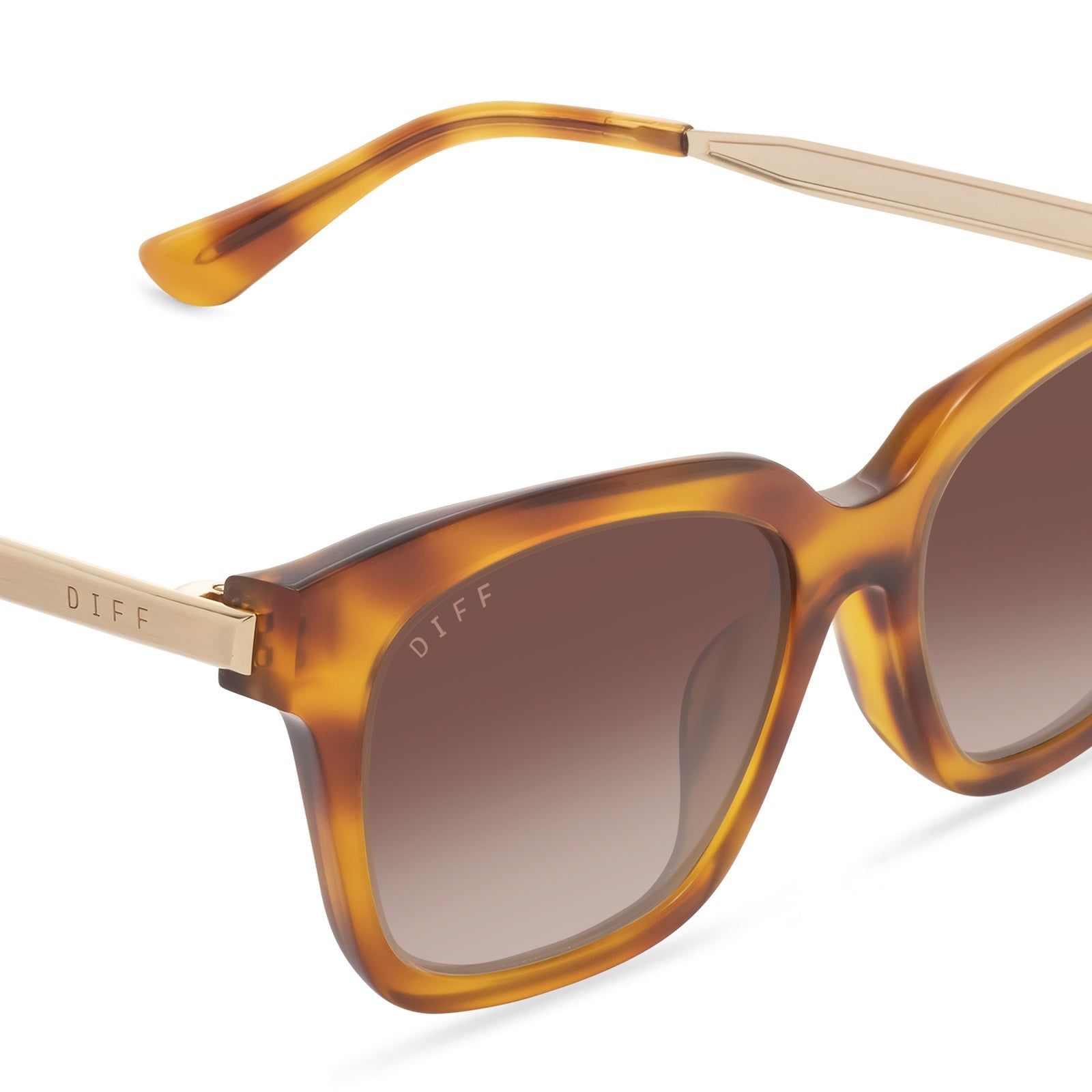 BELLA XS - ANDES TORTOISE + BROWN GRADIENT SUNGLASSES sold by Diff Eyewear product image thumbnail 4