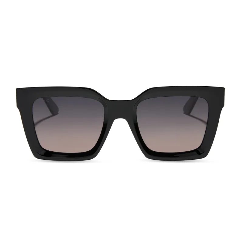 MADI NELSON - THE NAVY + BLACK + TWILIGHT GRADIENT + POLARIZED SUNGLASSES sold by Diff Eyewear