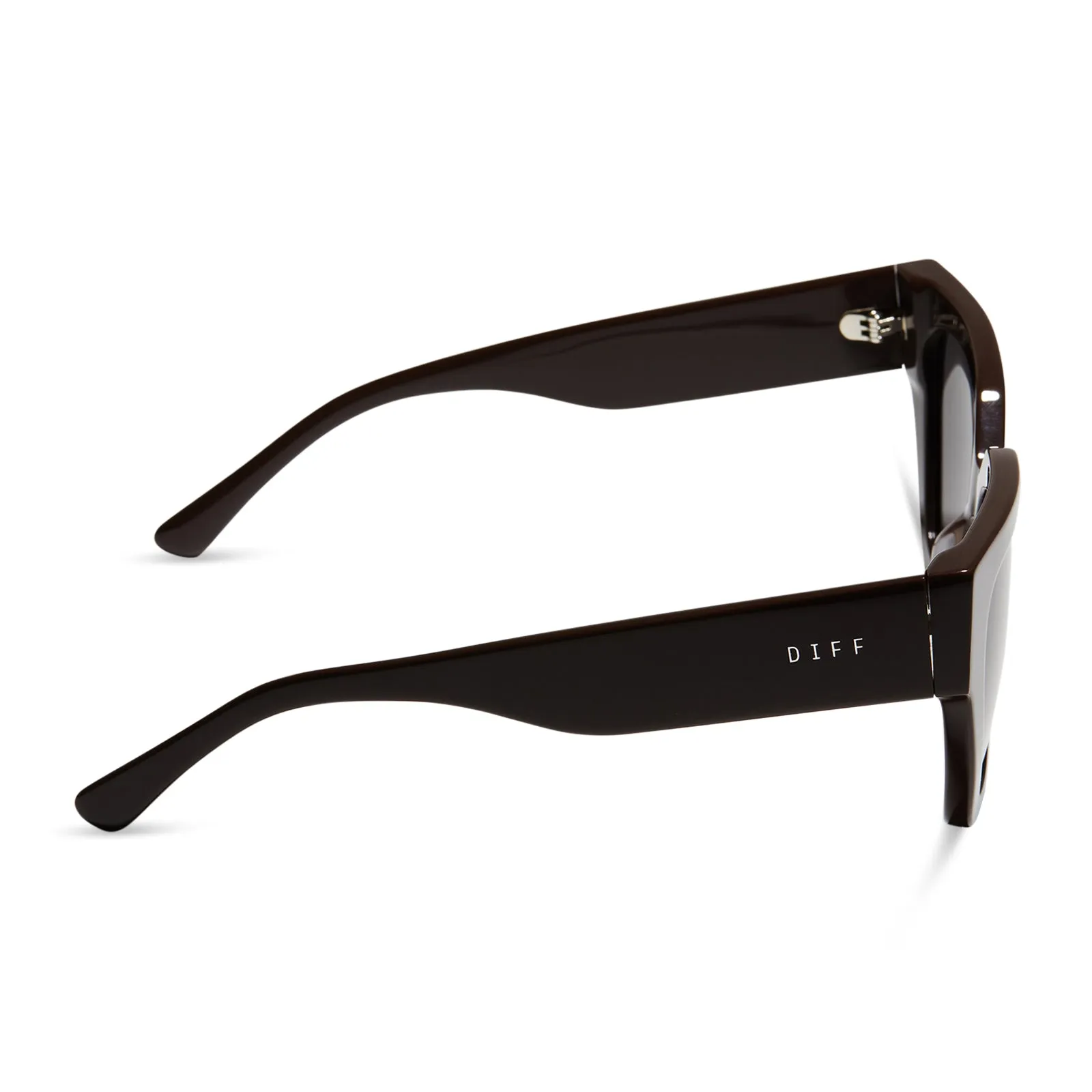 REMI II - TRUFFLE + GREY + POLARIZED SUNGLASSES sold by Diff Eyewear product image thumbnail 3
