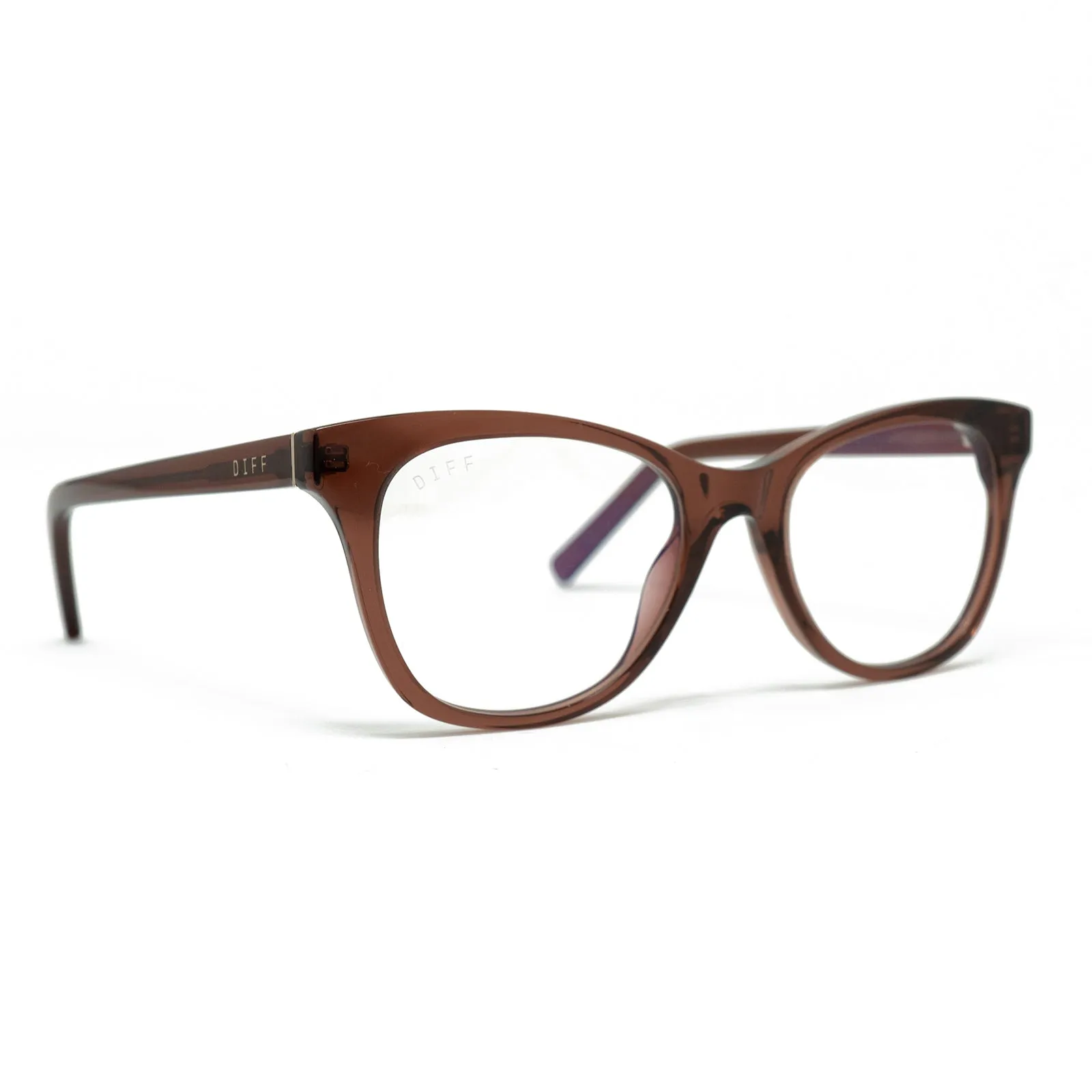 CARINA - DEEP AMBER + CLEAR GLASSES sold by Diff Eyewear product image thumbnail 2
