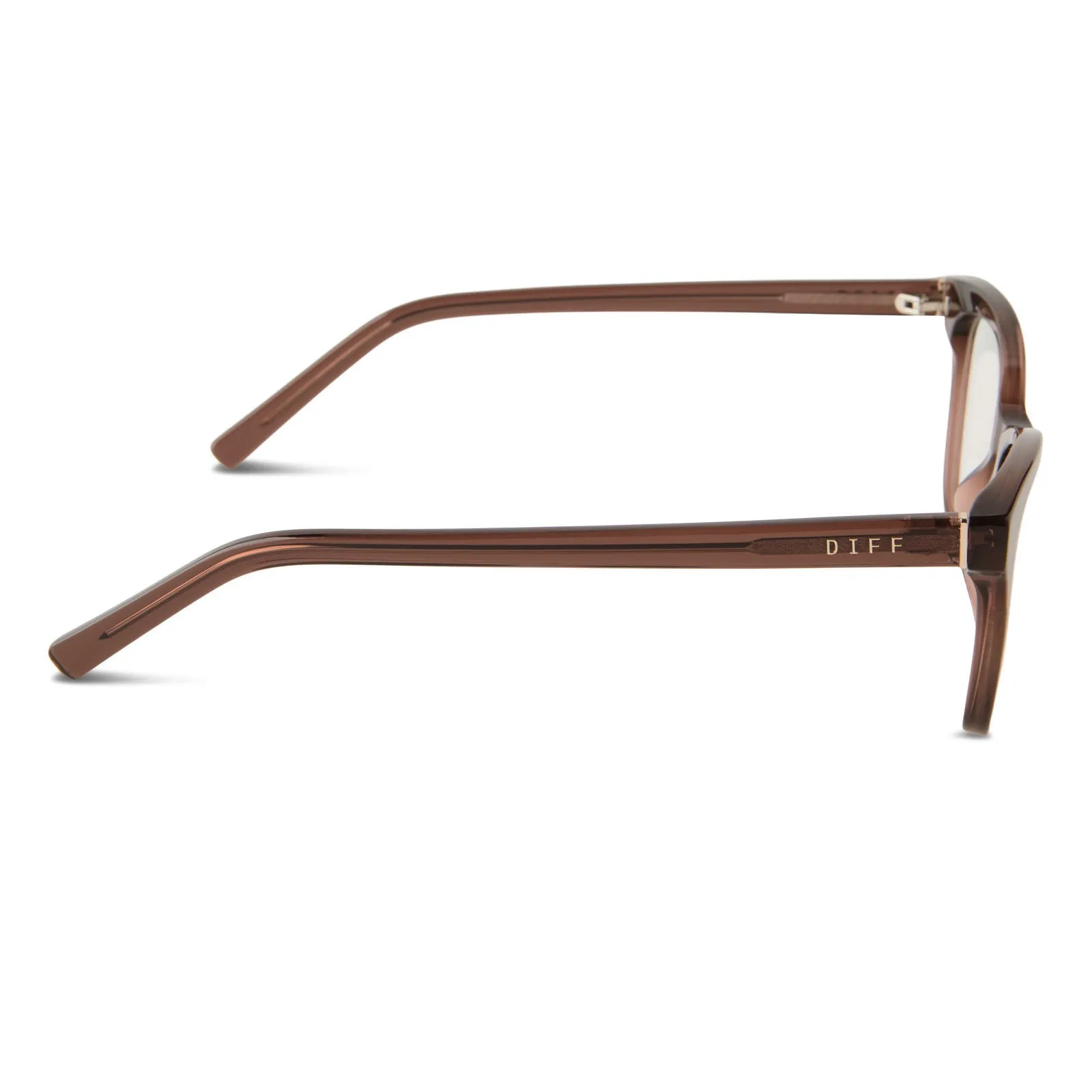 CARINA - DEEP AMBER + CLEAR GLASSES sold by Diff Eyewear product image thumbnail 3