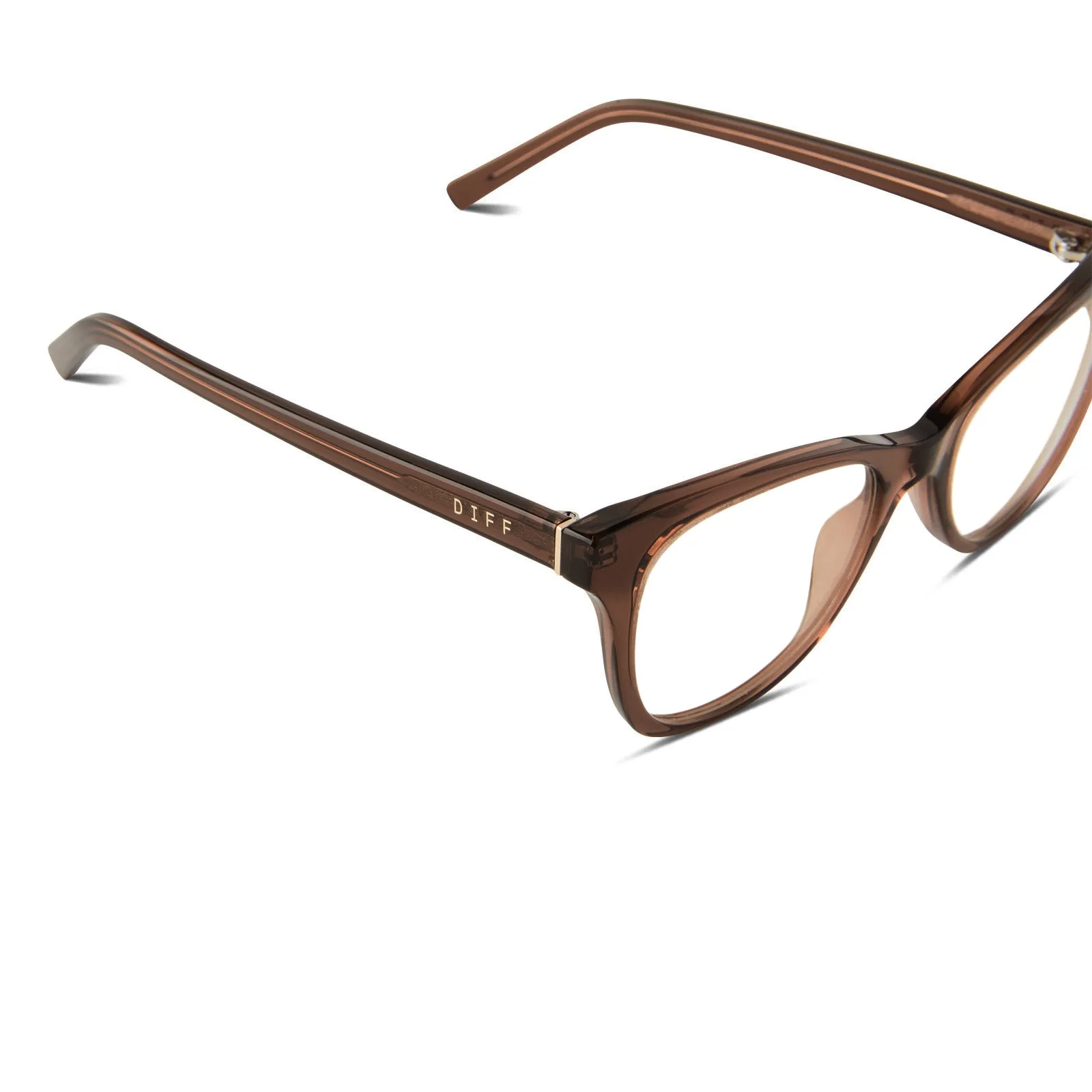 CARINA - DEEP AMBER + CLEAR GLASSES sold by Diff Eyewear product image thumbnail 4