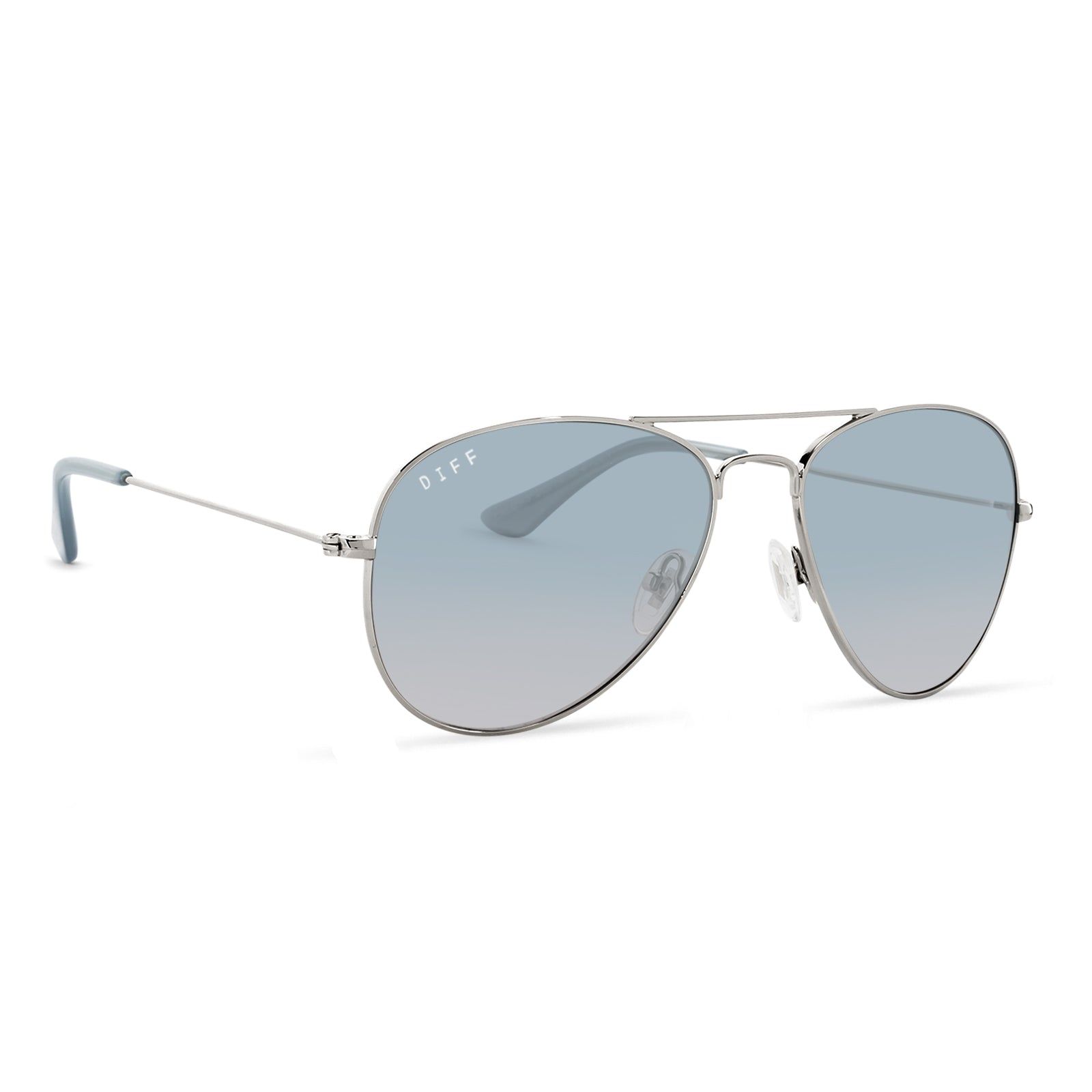 CRUZ XS - SILVER + BLUE TO LAVENDER SUNGLASSES sold by Diff Eyewear product image thumbnail 2
