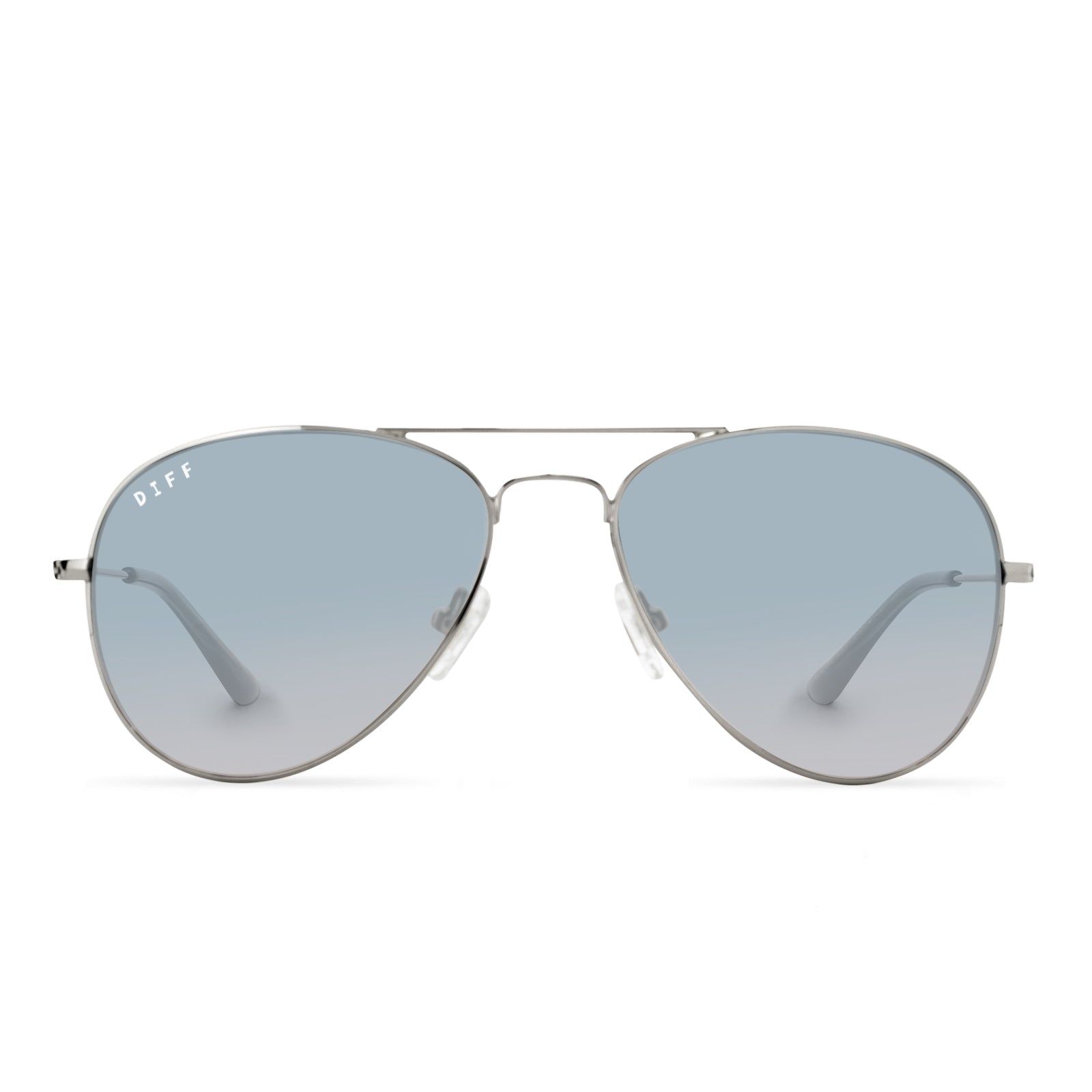 CRUZ XS - SILVER + BLUE TO LAVENDER SUNGLASSES sold by Diff Eyewear