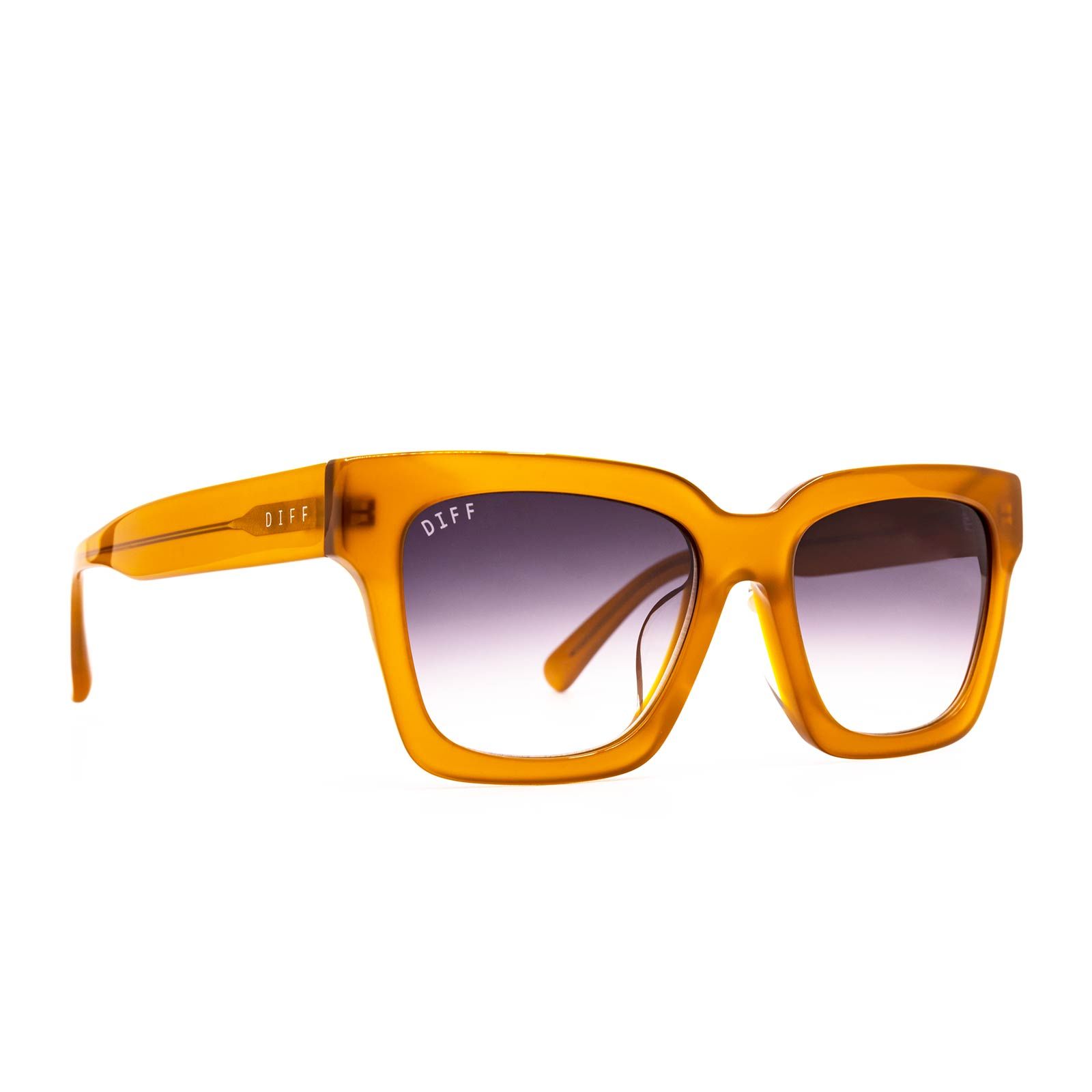 AUSTEN - DARK GINGER + BROWN GRADIENT SUNGLASSES sold by Diff Eyewear product image thumbnail 2