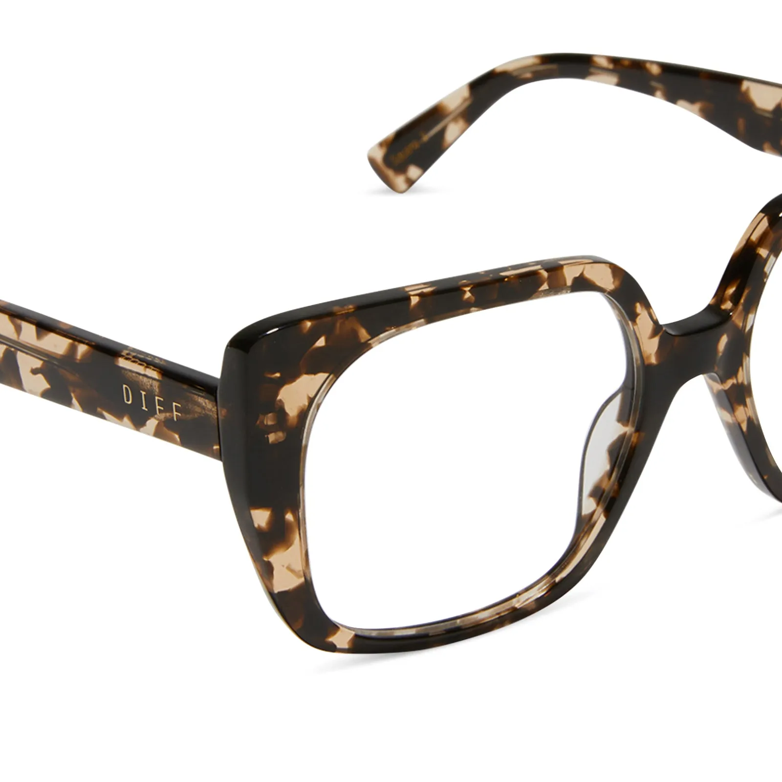 CECILIA - ESPRESSO TORTOISE + GLASSES sold by Diff Eyewear product image thumbnail 4