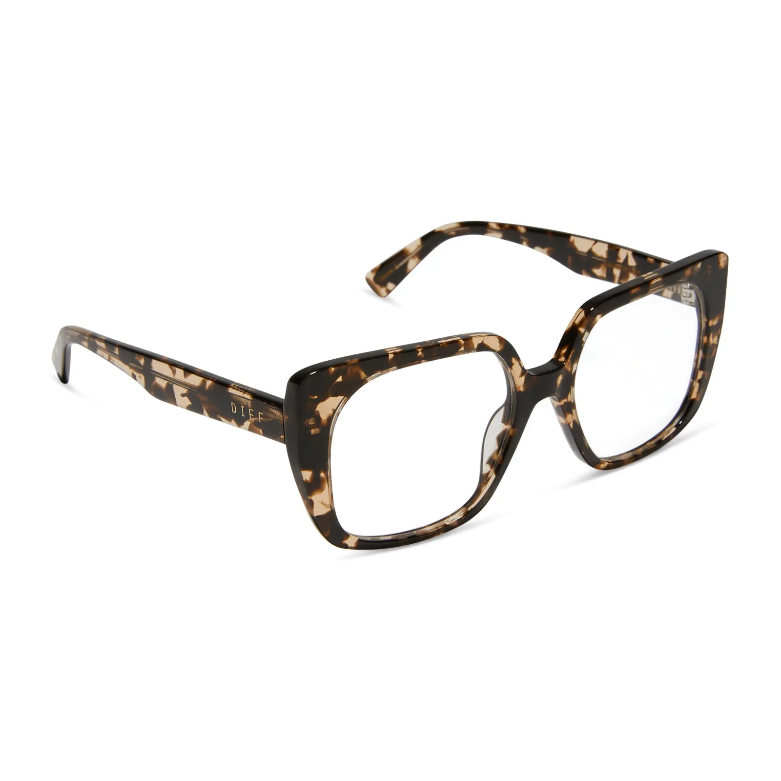 CECILIA - ESPRESSO TORTOISE + GLASSES sold by Diff Eyewear product image thumbnail 2
