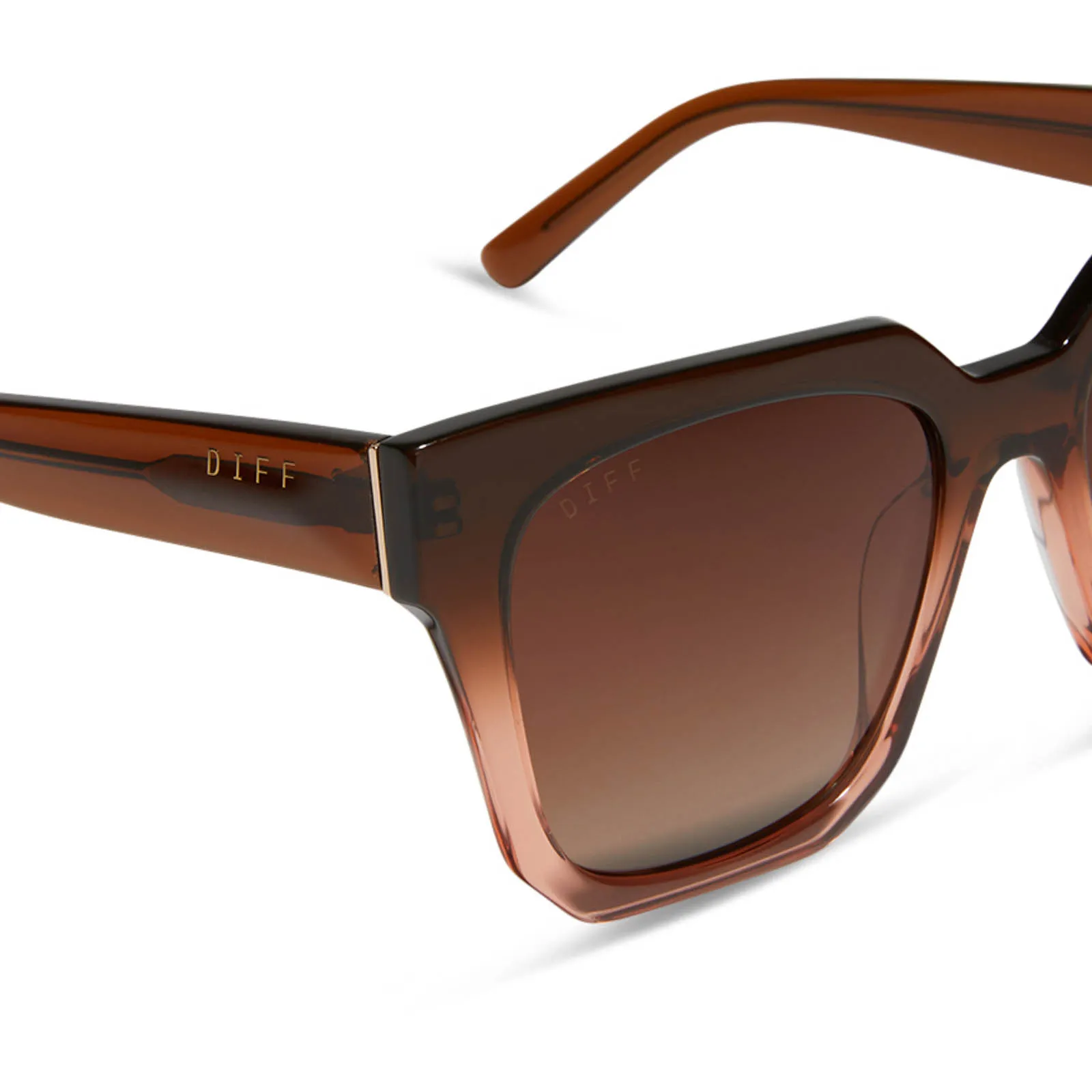 BELLA II - TAUPE OMBRE CRYSTAL + BROWN GRADIENT + POLARIZED SUNGLASSES sold by Diff Eyewear product image thumbnail 4