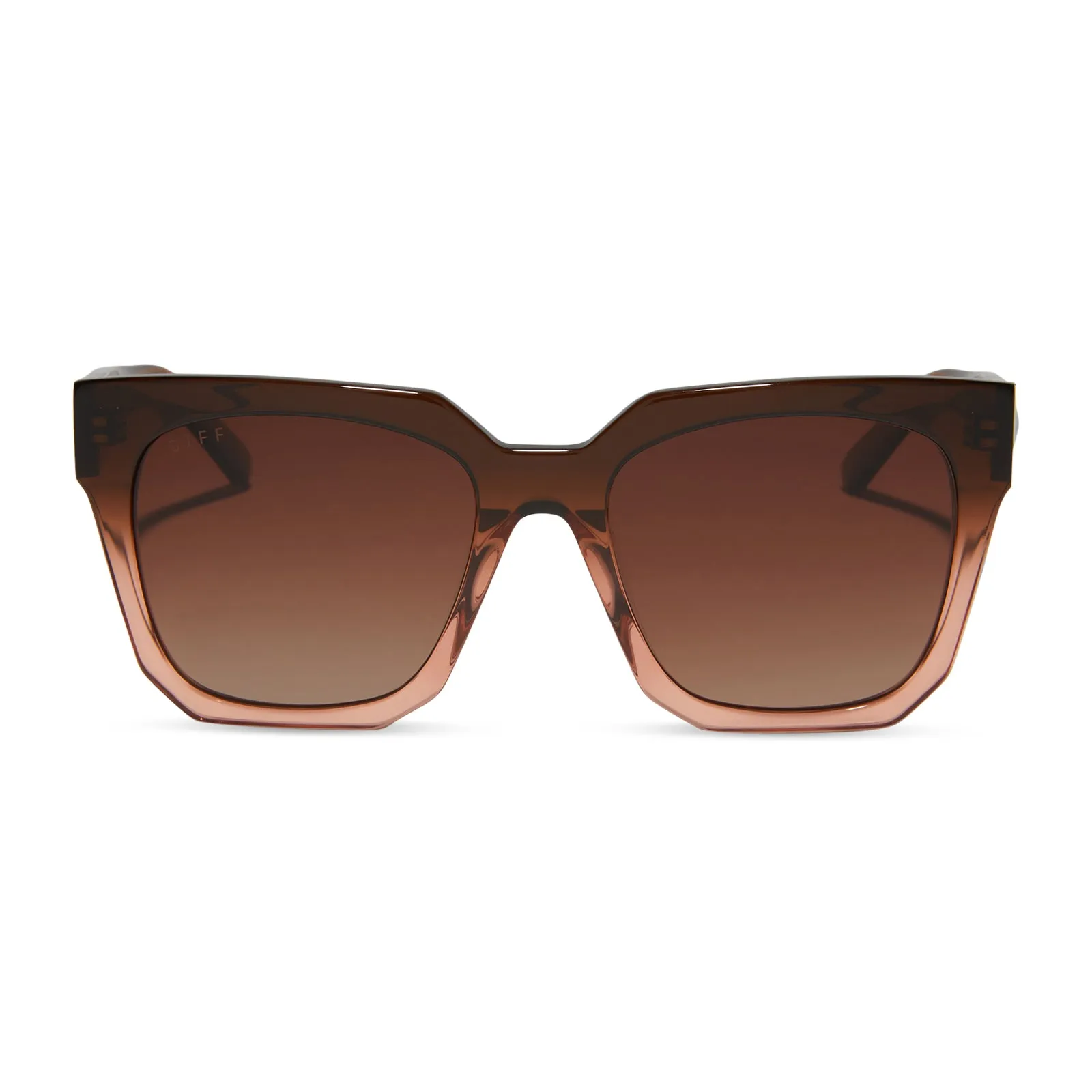 BELLA II - TAUPE OMBRE CRYSTAL + BROWN GRADIENT + POLARIZED SUNGLASSES sold by Diff Eyewear