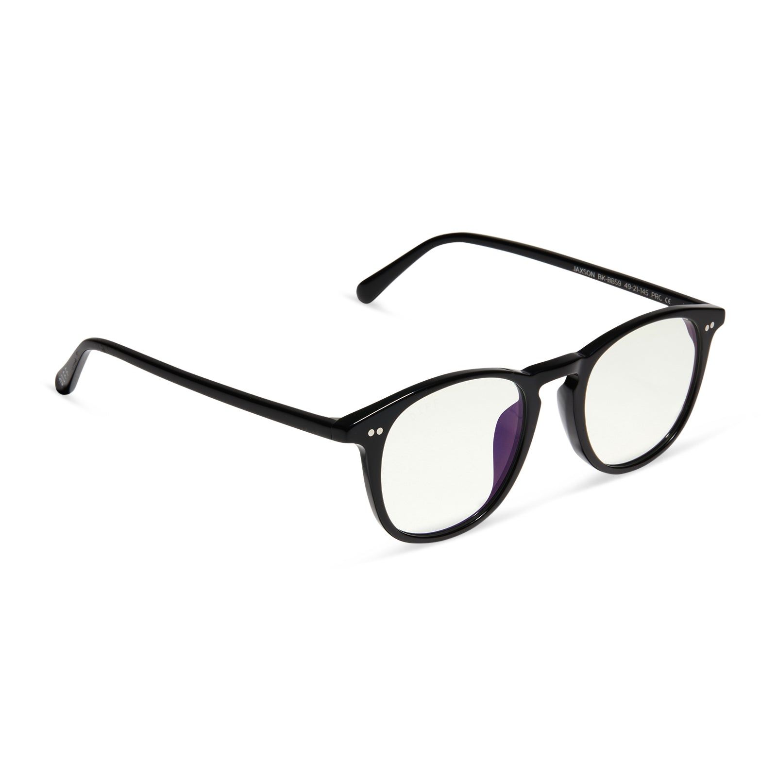 JAXSON - BLACK + POLARIZED PRESCRIPTION SUNGLASSES sold by Diff Eyewear product image thumbnail 2