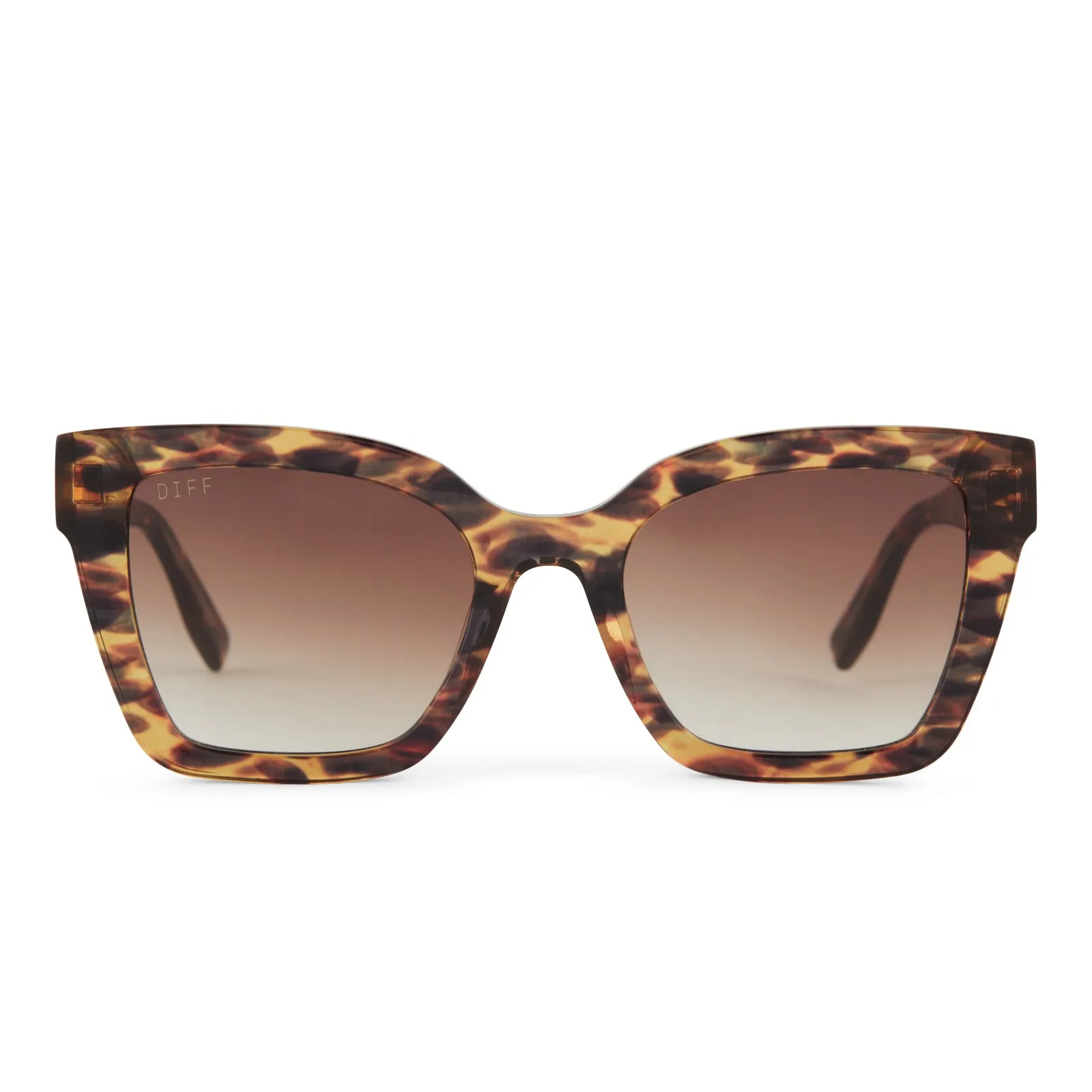 RHYS - WILD TORTOISE + BROWN GRADIENT SUNGLASSES sold by Diff Eyewear