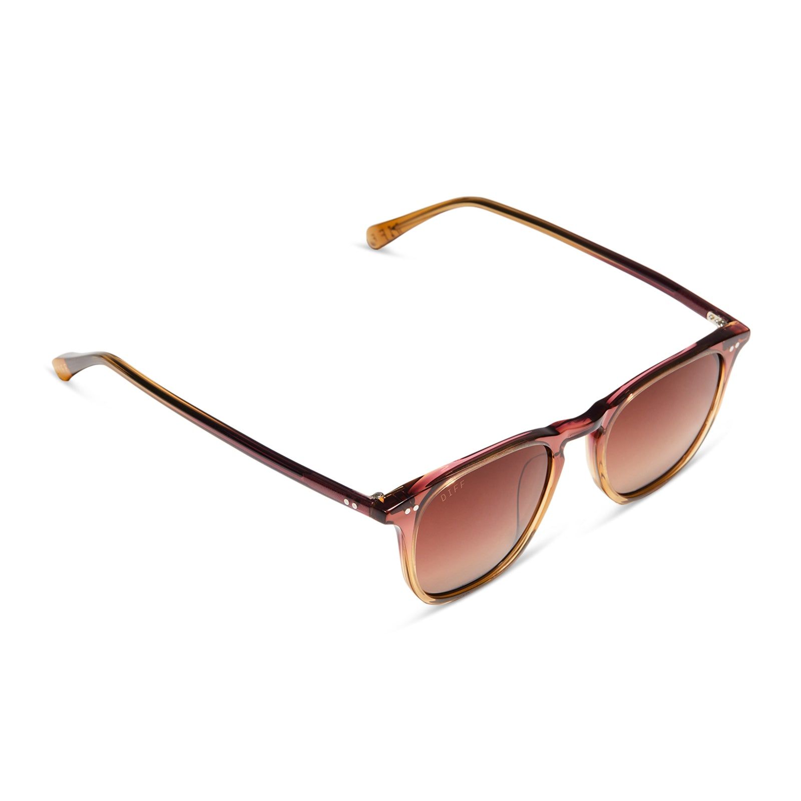 MAXWELL - CLAYTON + BROWN GRADIENT POLARIZED SUNGLASSES sold by Diff Eyewear product image thumbnail 4