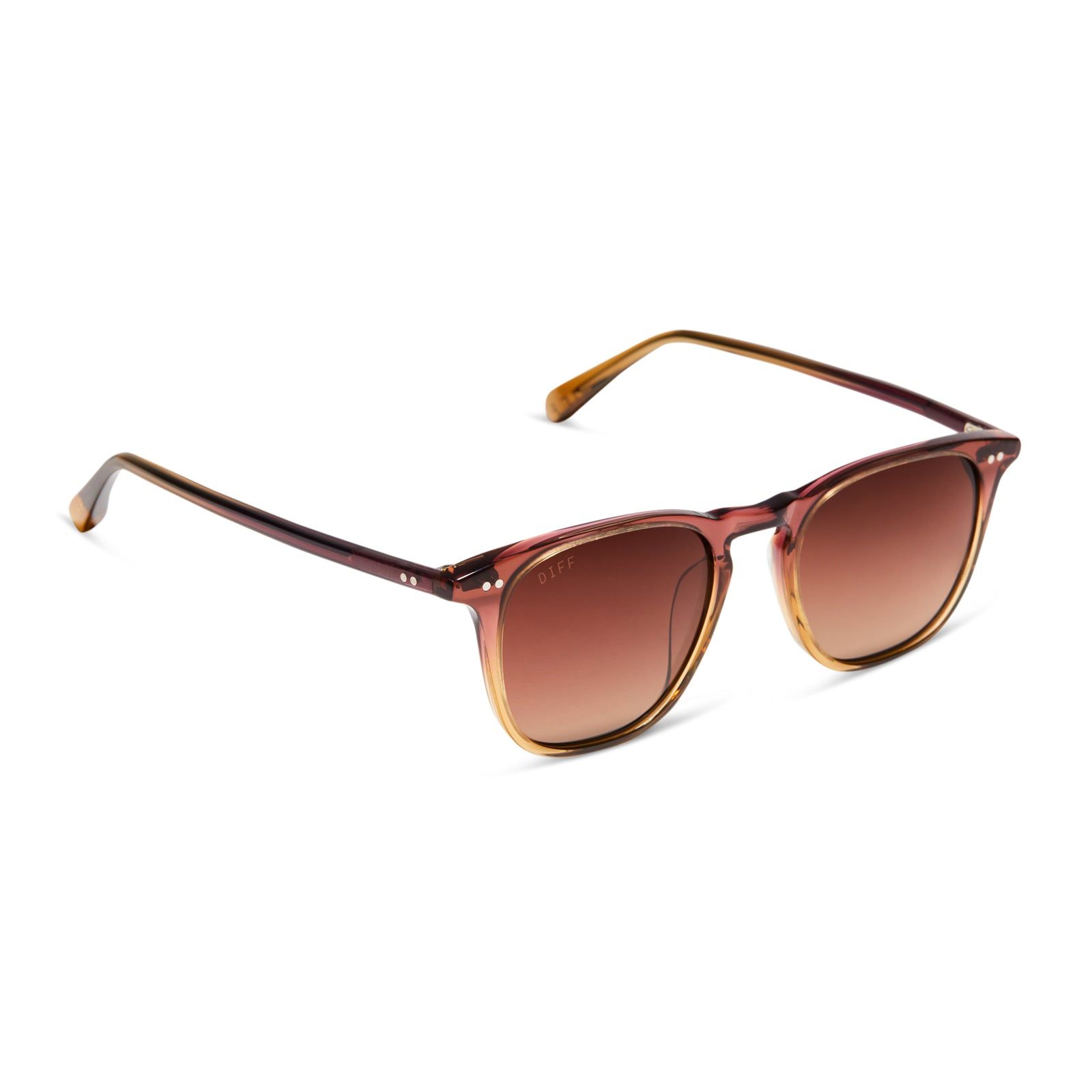 MAXWELL - CLAYTON + BROWN GRADIENT POLARIZED SUNGLASSES sold by Diff Eyewear product image thumbnail 2