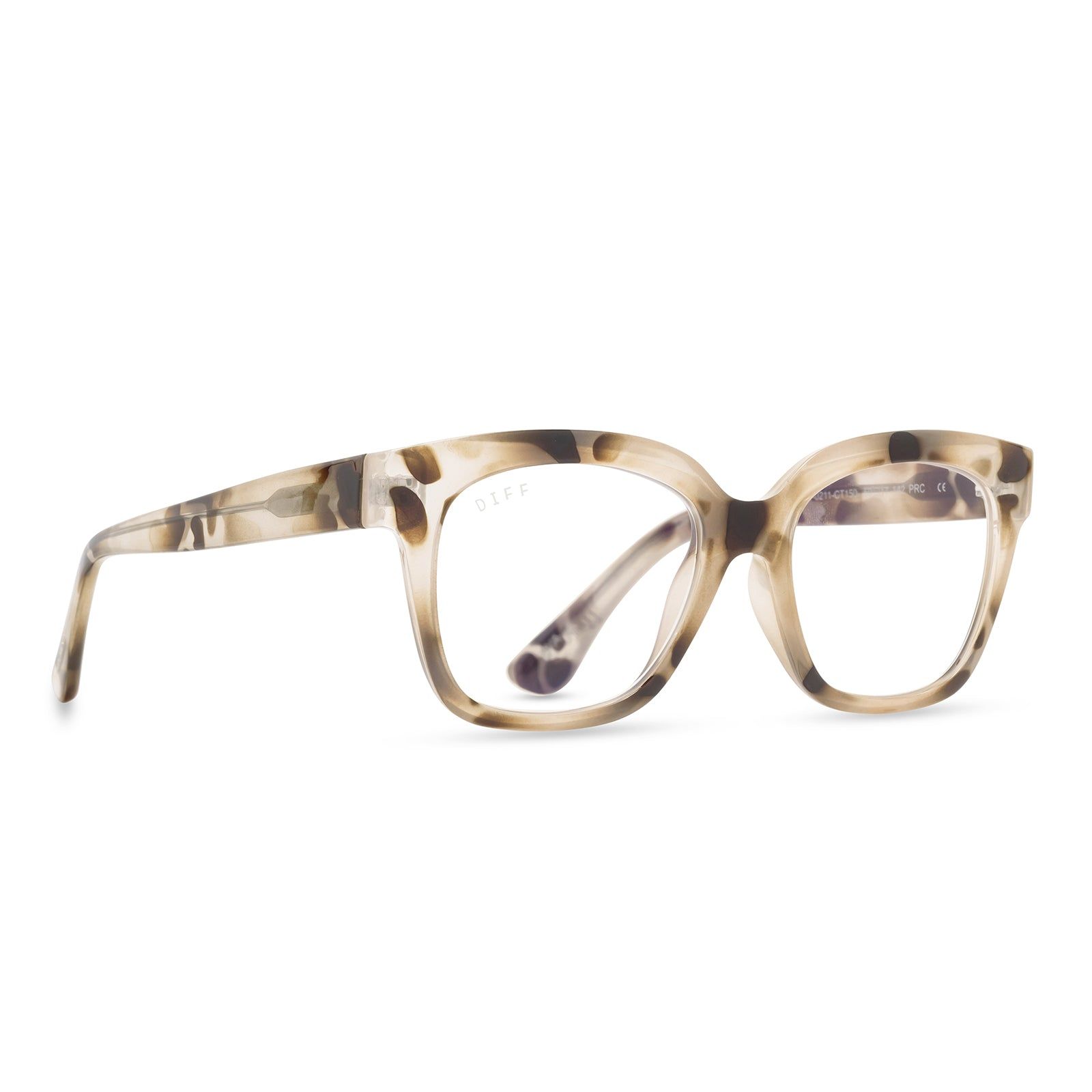 AVA - CREAM TORTOISE + PRESCRIPTION GLASSES sold by Diff Eyewear product image thumbnail 2