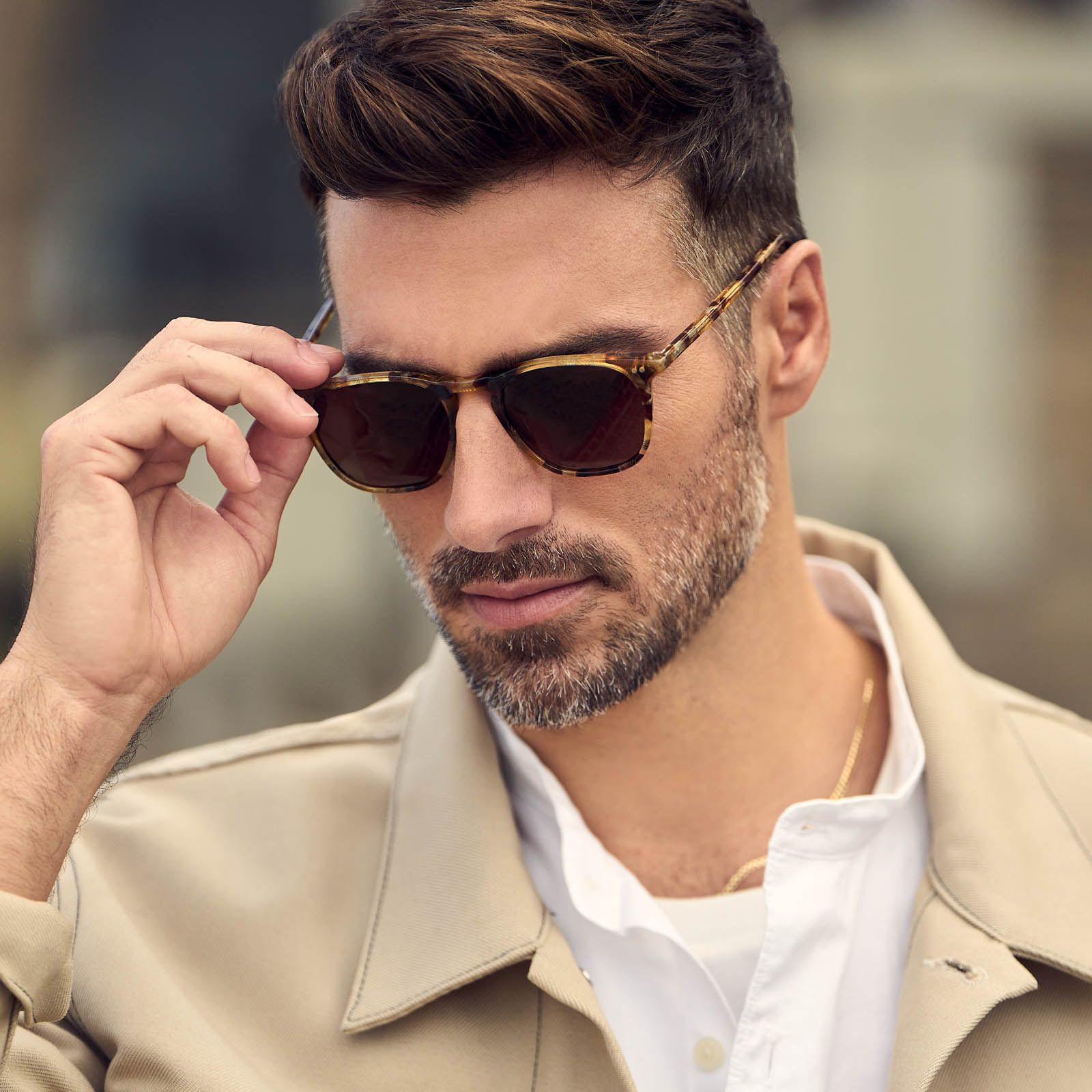 MAXWELL - TOASTED COCONUT + BROWN GRADIENT POLARIZED SUNGLASSES sold by Diff Eyewear product image thumbnail 6