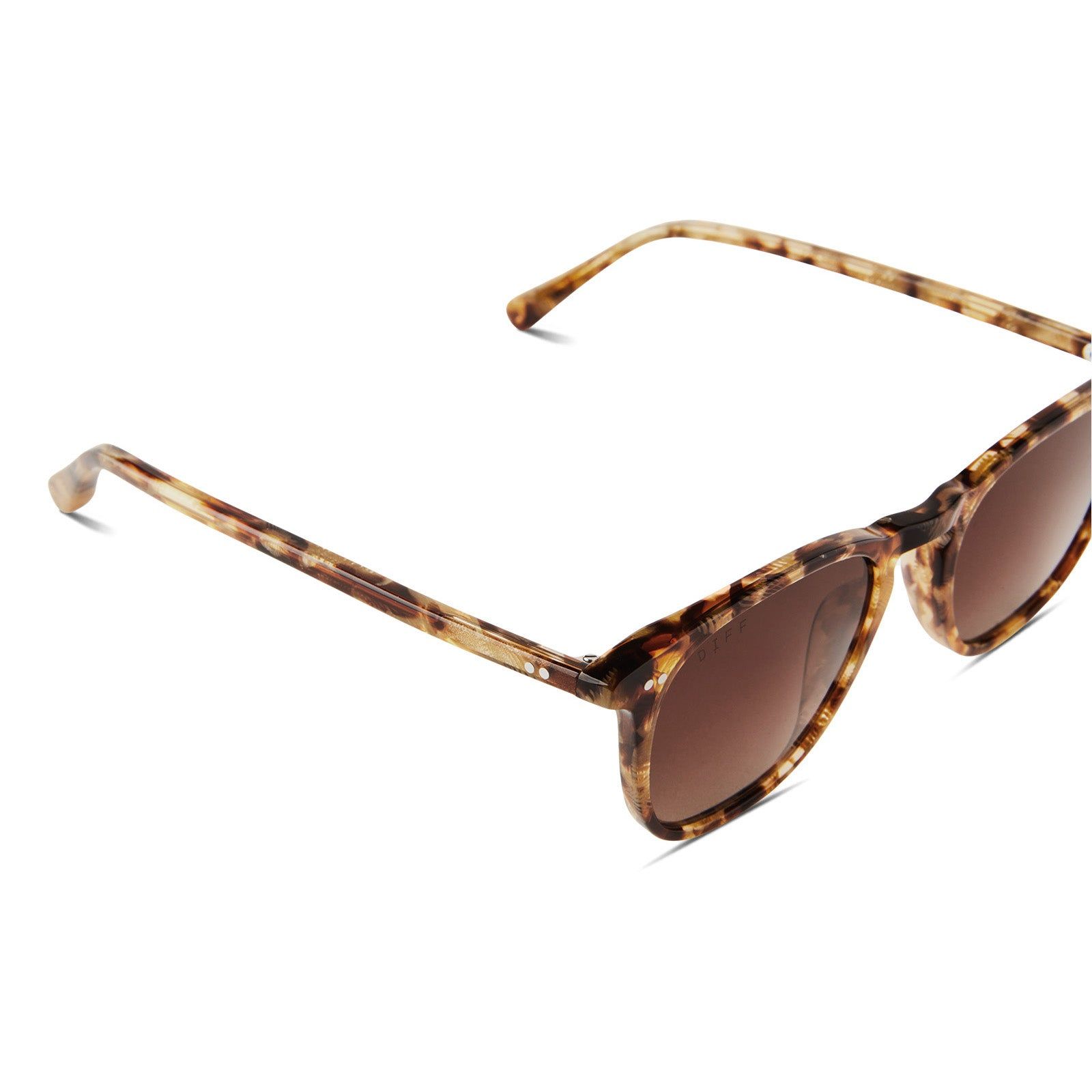 MAXWELL - TOASTED COCONUT + BROWN GRADIENT POLARIZED SUNGLASSES sold by Diff Eyewear product image thumbnail 4