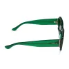 INDY - PALM GREEN CRYSTAL + GREY + POLARIZED SUNGLASSES sold by Diff Eyewear