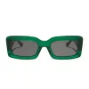 INDY - PALM GREEN CRYSTAL + GREY + POLARIZED SUNGLASSES sold by Diff Eyewear