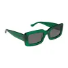 INDY - PALM GREEN CRYSTAL + GREY + POLARIZED SUNGLASSES sold by Diff Eyewear
