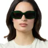 INDY - PALM GREEN CRYSTAL + GREY + POLARIZED SUNGLASSES sold by Diff Eyewear
