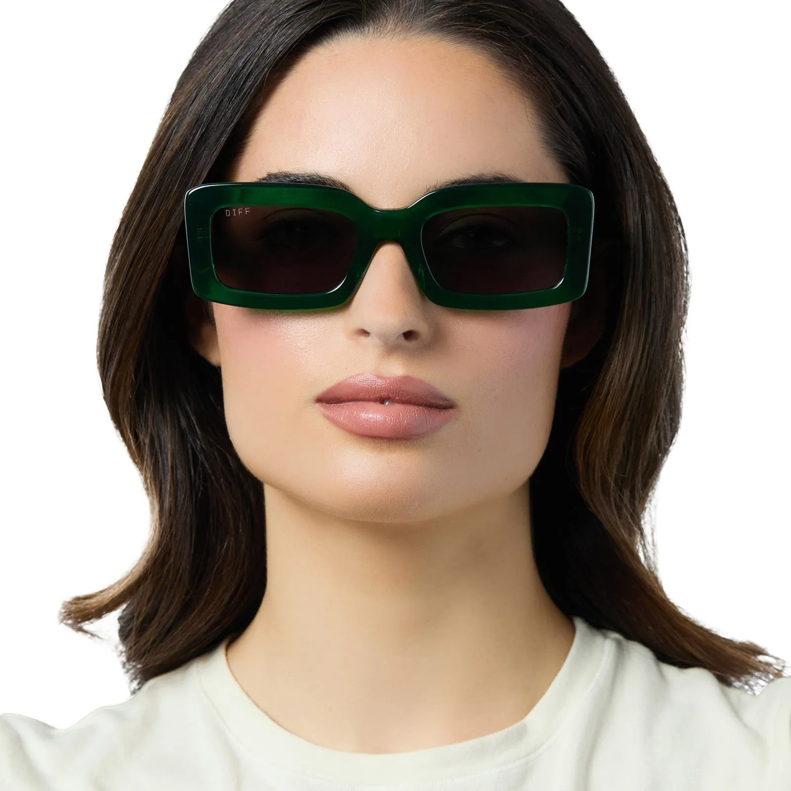 INDY - PALM GREEN CRYSTAL + GREY + POLARIZED SUNGLASSES sold by Diff Eyewear product image thumbnail 5