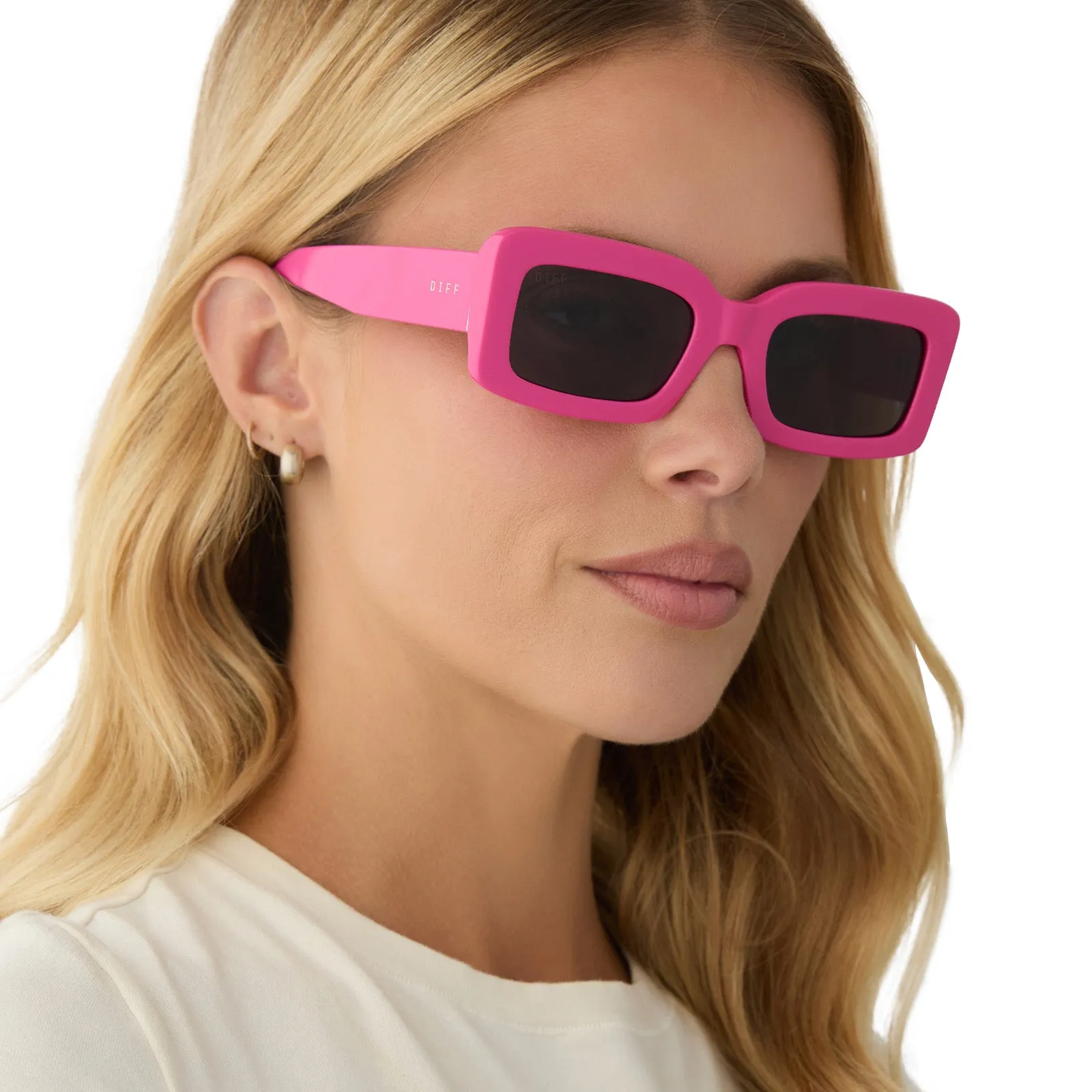 INDY - BRIGHT PINK + GREY SUNGLASSES sold by Diff Eyewear product image thumbnail 5