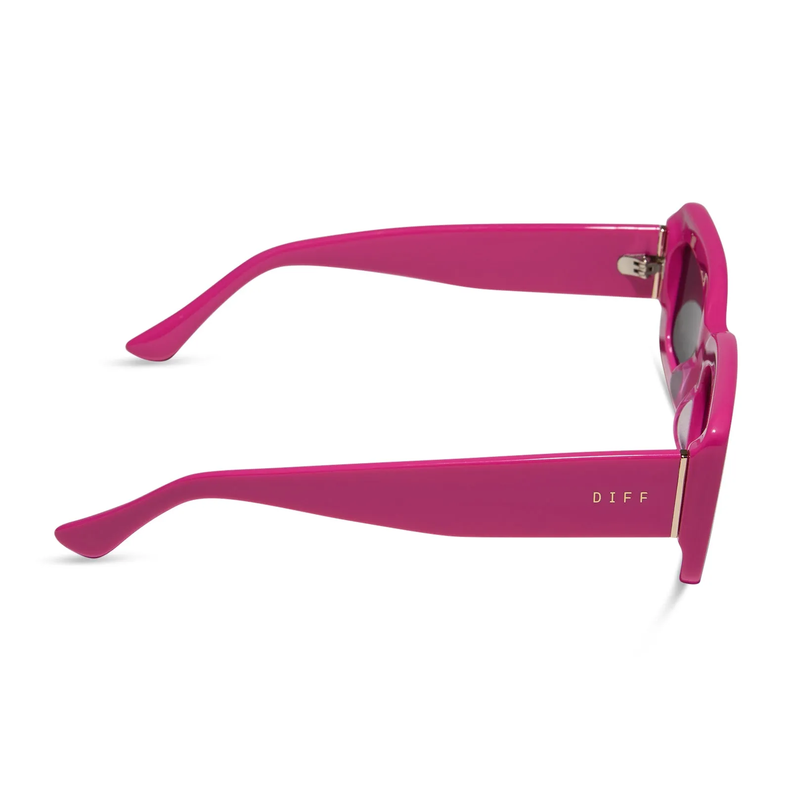 INDY - BRIGHT PINK + GREY SUNGLASSES sold by Diff Eyewear product image thumbnail 3