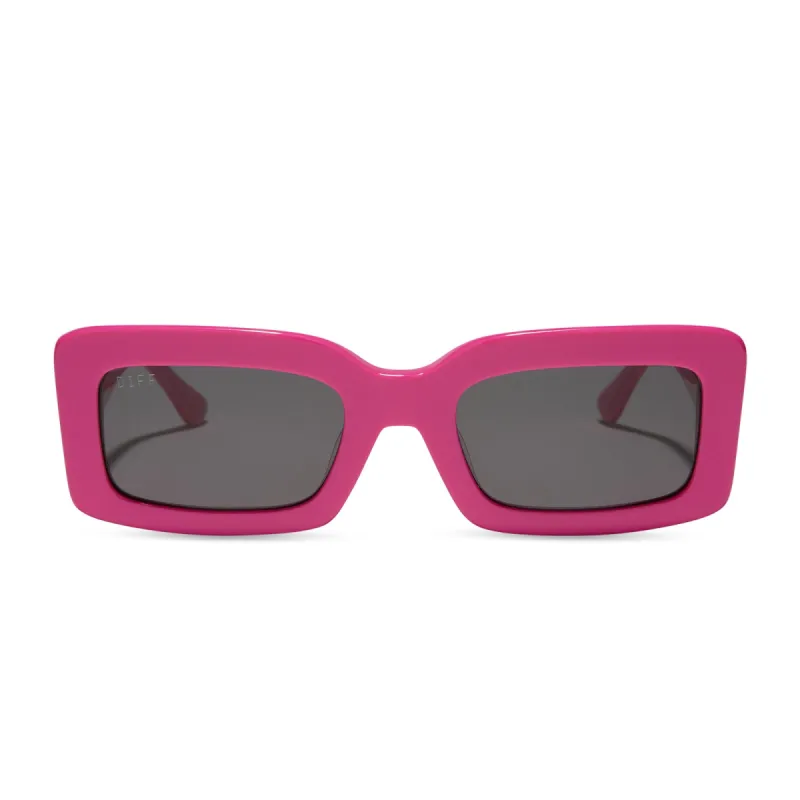 INDY - BRIGHT PINK + GREY SUNGLASSES sold by Diff Eyewear