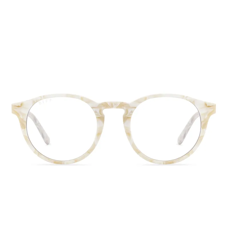 SAWYER - CASHMERE + BLUE LIGHT TECHNOLOGY GLASSES sold by Diff Eyewear