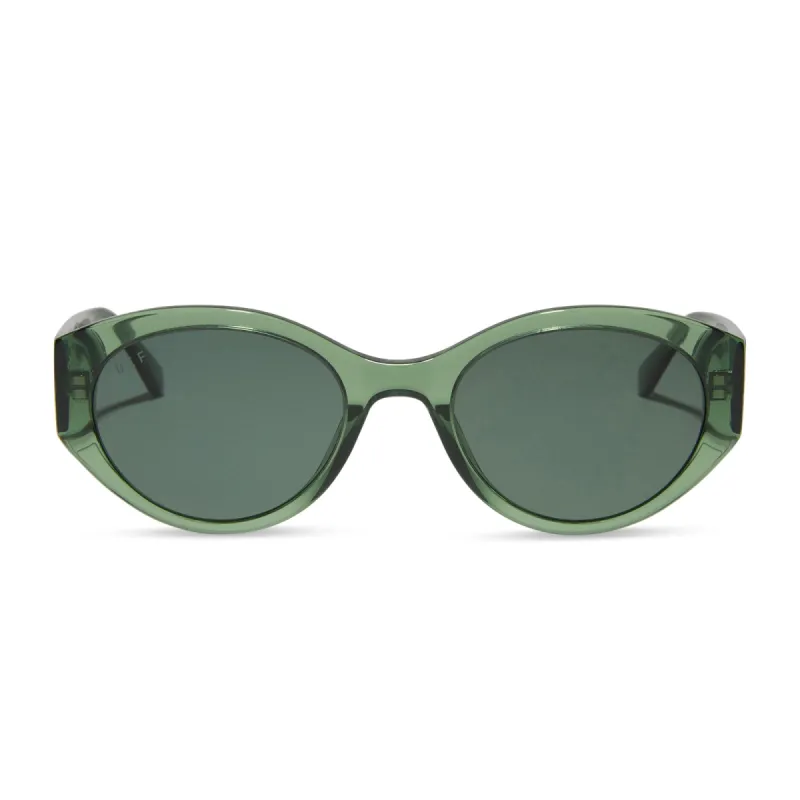 LINNEA - SAGE CRYSTAL + G15 + POLARIZED SUNGLASSES sold by Diff Eyewear