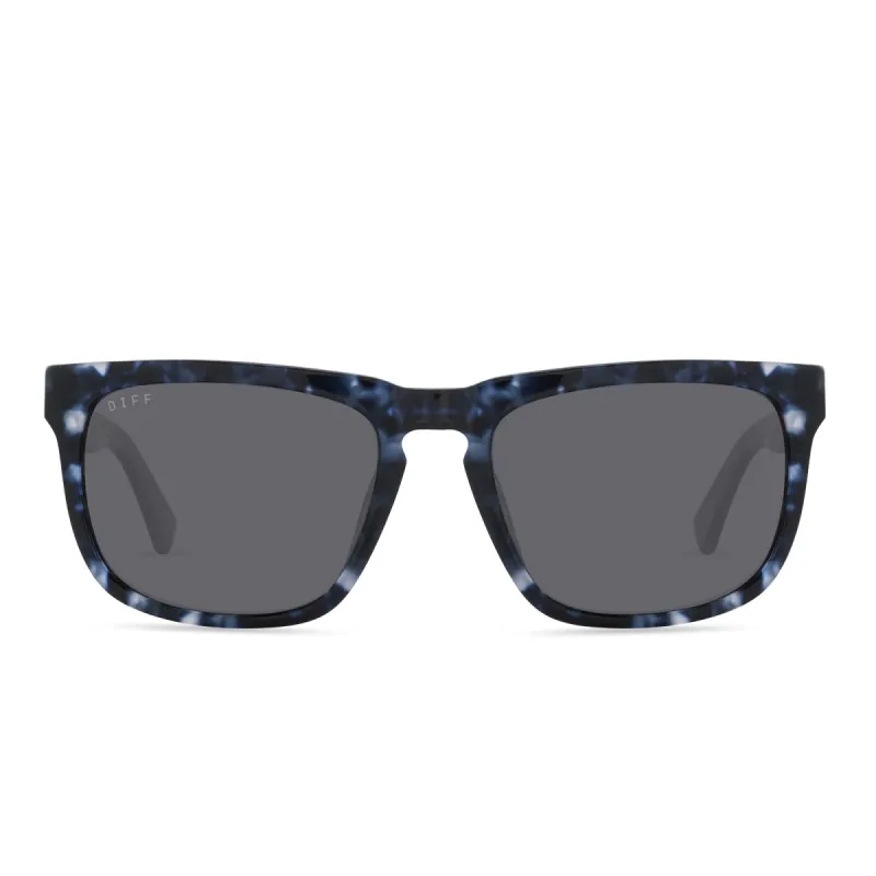 JAKE - MIDNIGHT MARBLE + GREY POLARIZED SUNGLASSES sold by Diff Eyewear