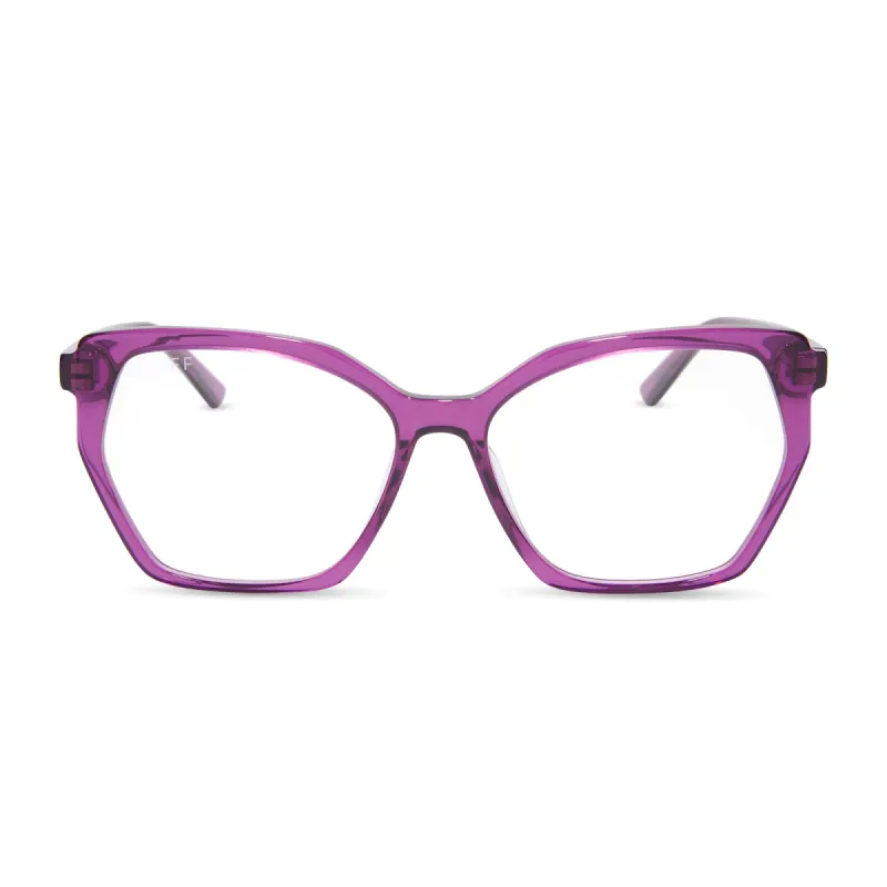 MAISIE - POSH PURPLE CRYSTAL + PRESCRIPTION GLASSES sold by Diff Eyewear