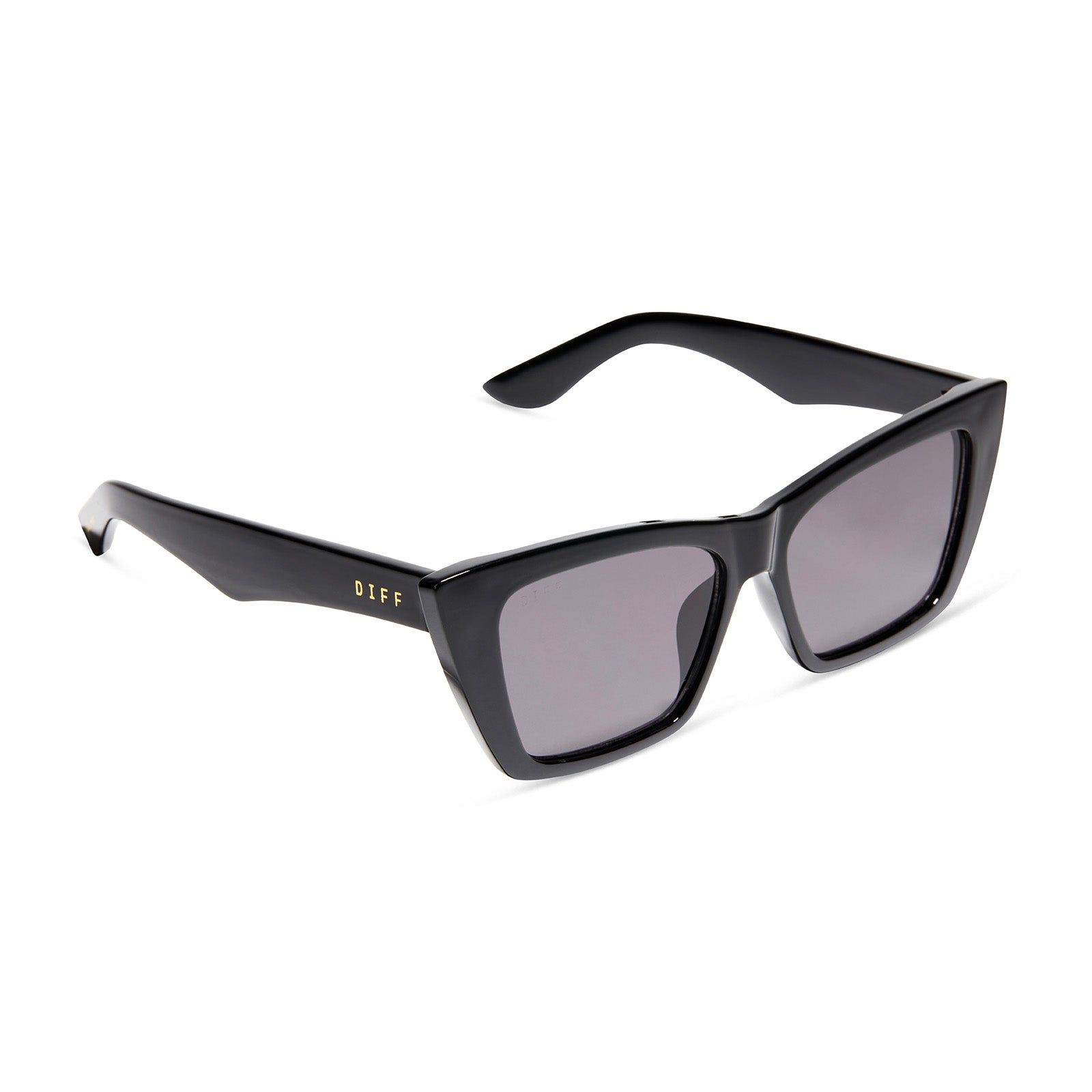 KRISTA HORTON - THE KOLLY + BLACK + SOLID GREY POLARIZED SUNGLASSES sold by Diff Eyewear product image thumbnail 2