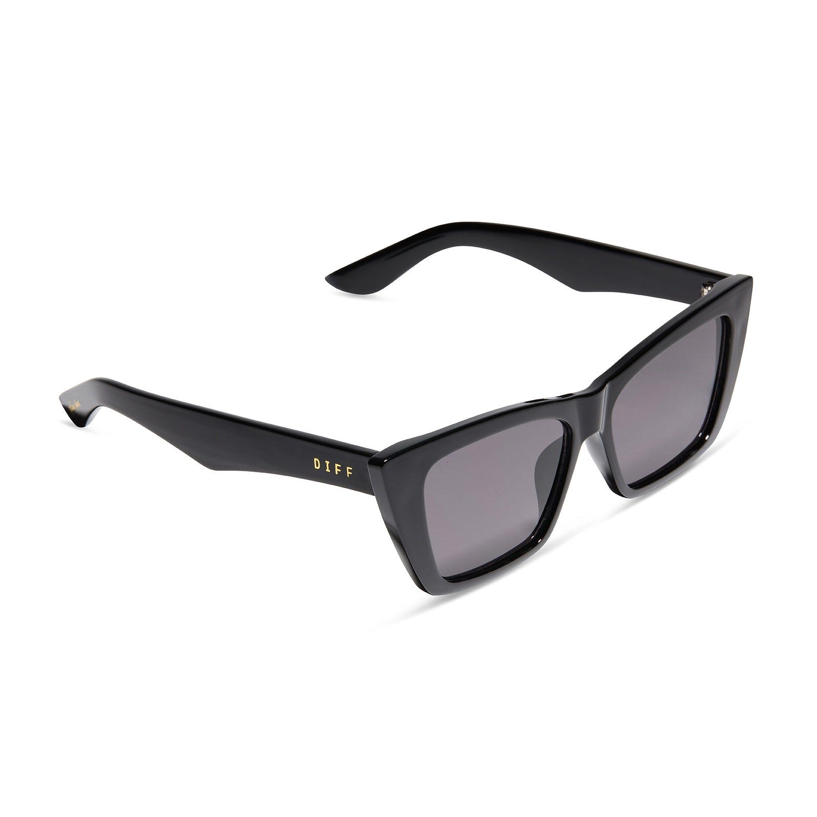 KRISTA HORTON - THE KOLLY + BLACK + SOLID GREY POLARIZED SUNGLASSES sold by Diff Eyewear product image thumbnail 4