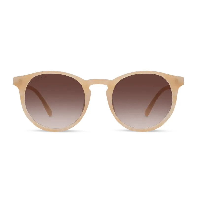 SAWYER - CITRINE PEARL + BROWN GRADIENT SUNGLASSES sold by Diff Eyewear