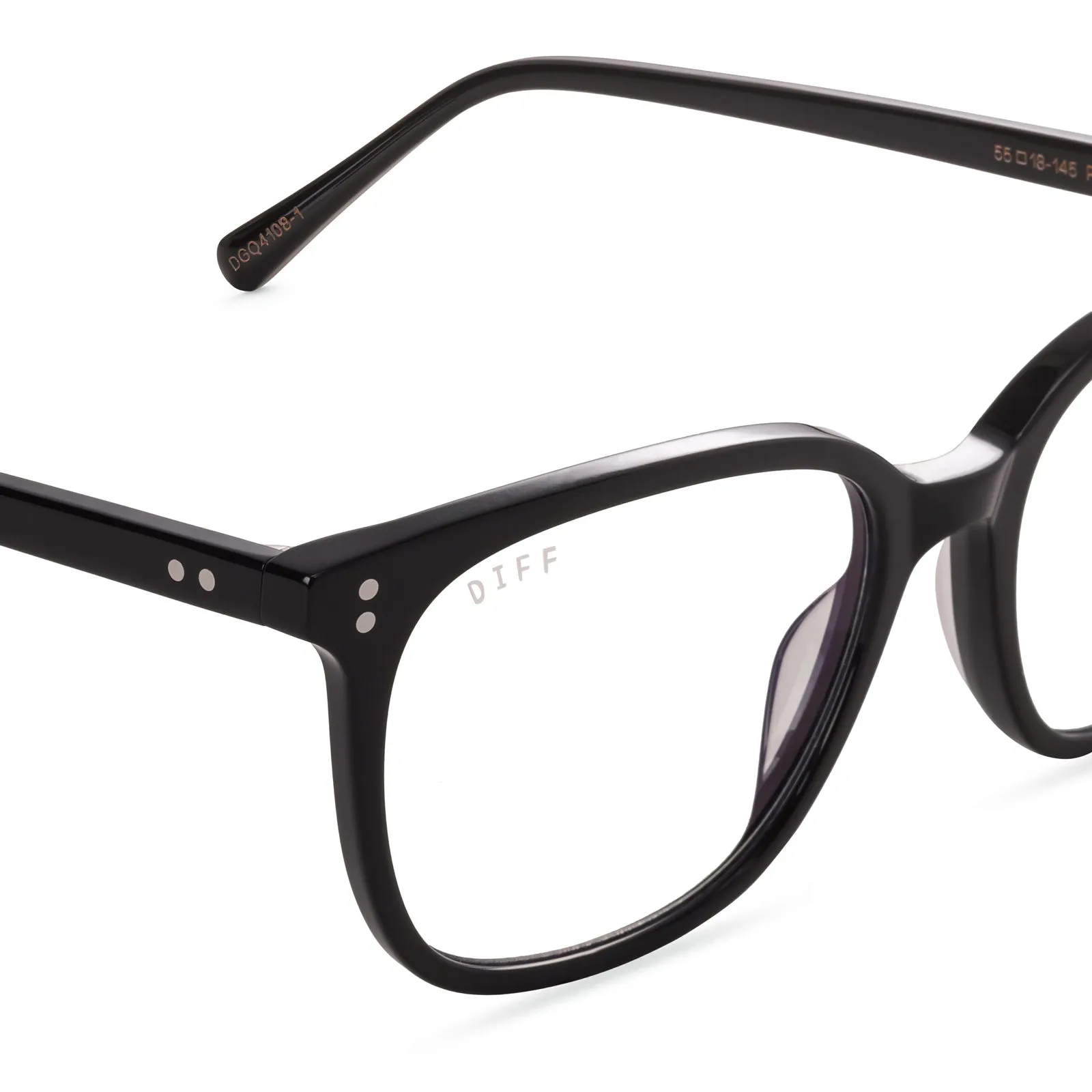 CLARKE - BLACK + BLUE LIGHT TECHNOLOGY GLASSES sold by Diff Eyewear product image thumbnail 3